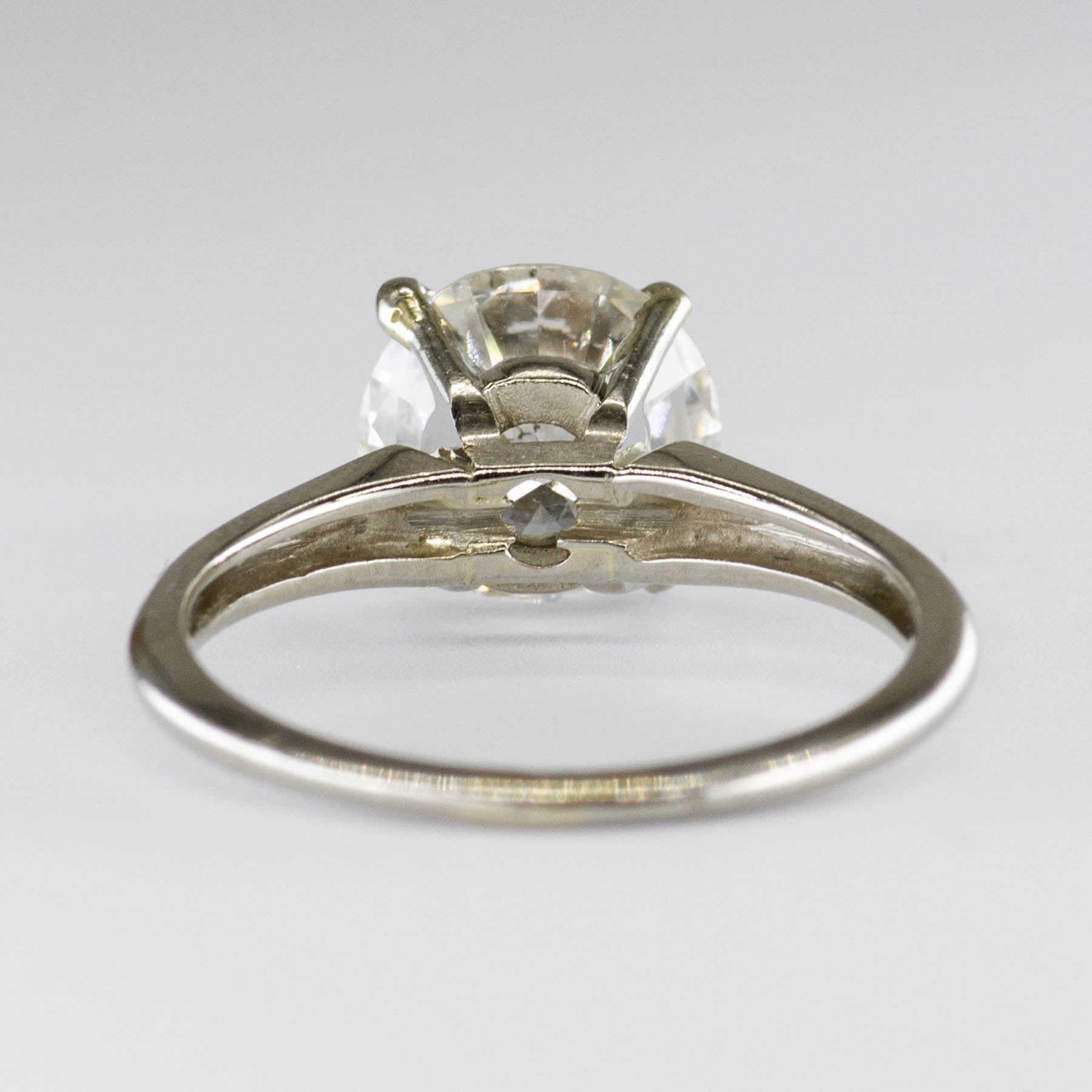 18k Solitaire Diamond Engagement Ring | 2.10ct I1/2 G/H VG | SZ 5.5 |