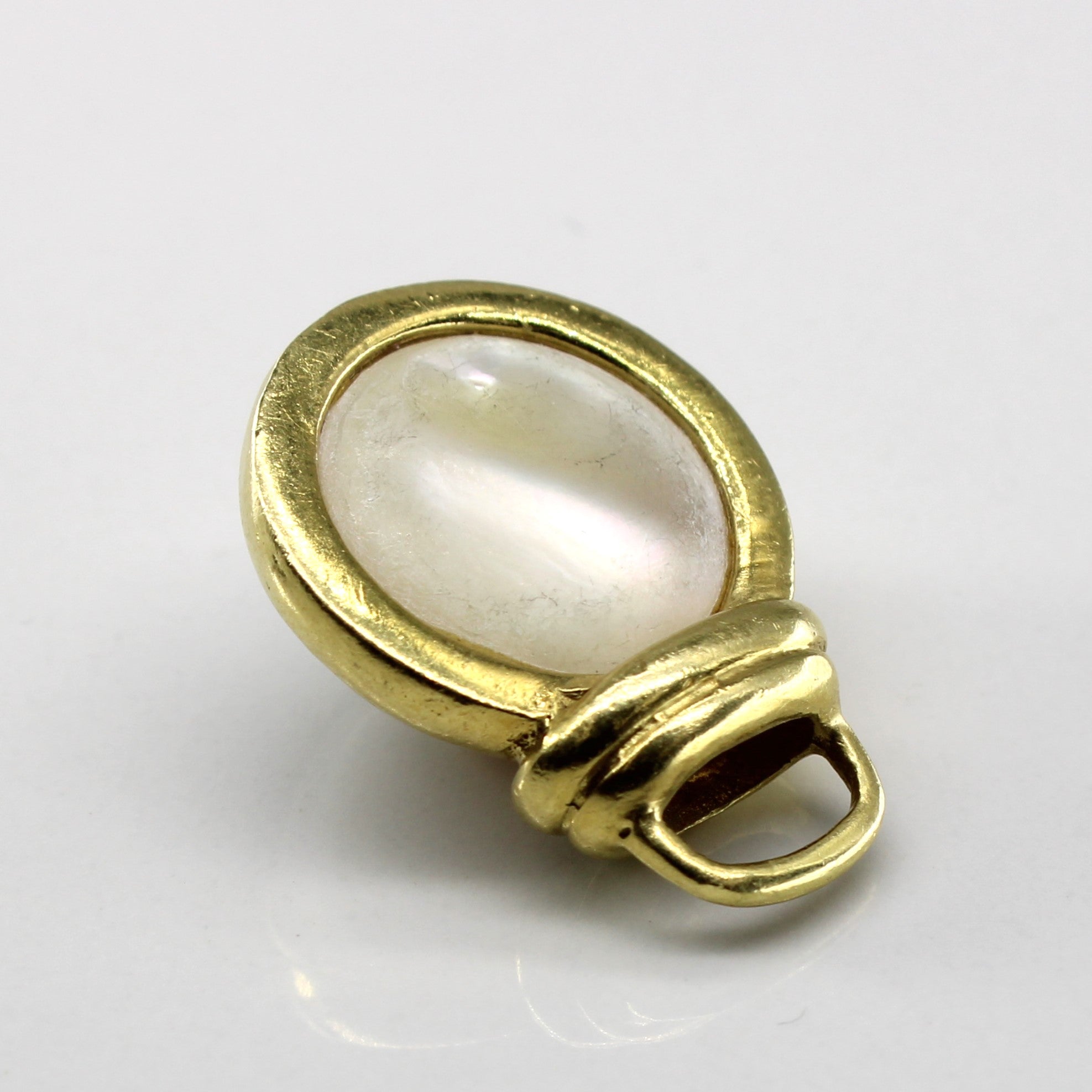 Bezel Set Pearl & Diamond Pendant | 0.05ctw |