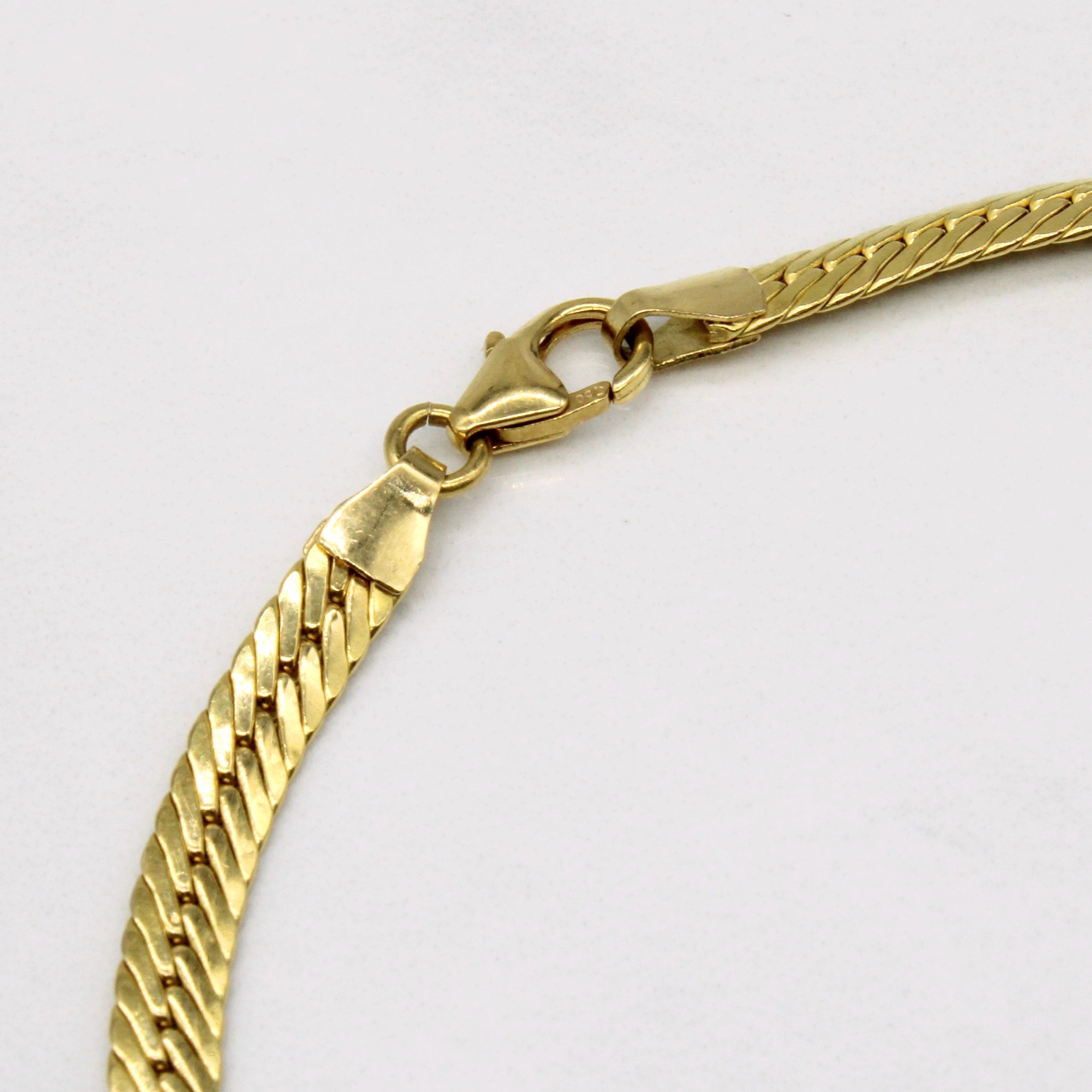 Diamond & Emerald Pendant Bracelet | 0.18ctw, 0.15ct | 7.5" |