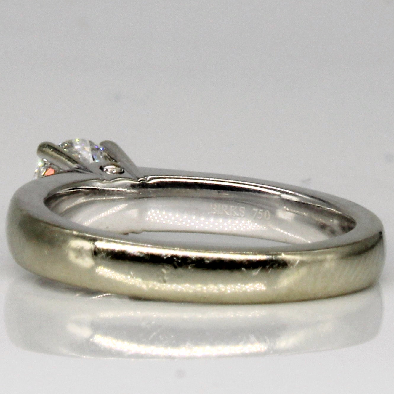 Bague de fiançailles solitaire en diamant canadien Birks | 0,54 ct | Taille 4,75 |