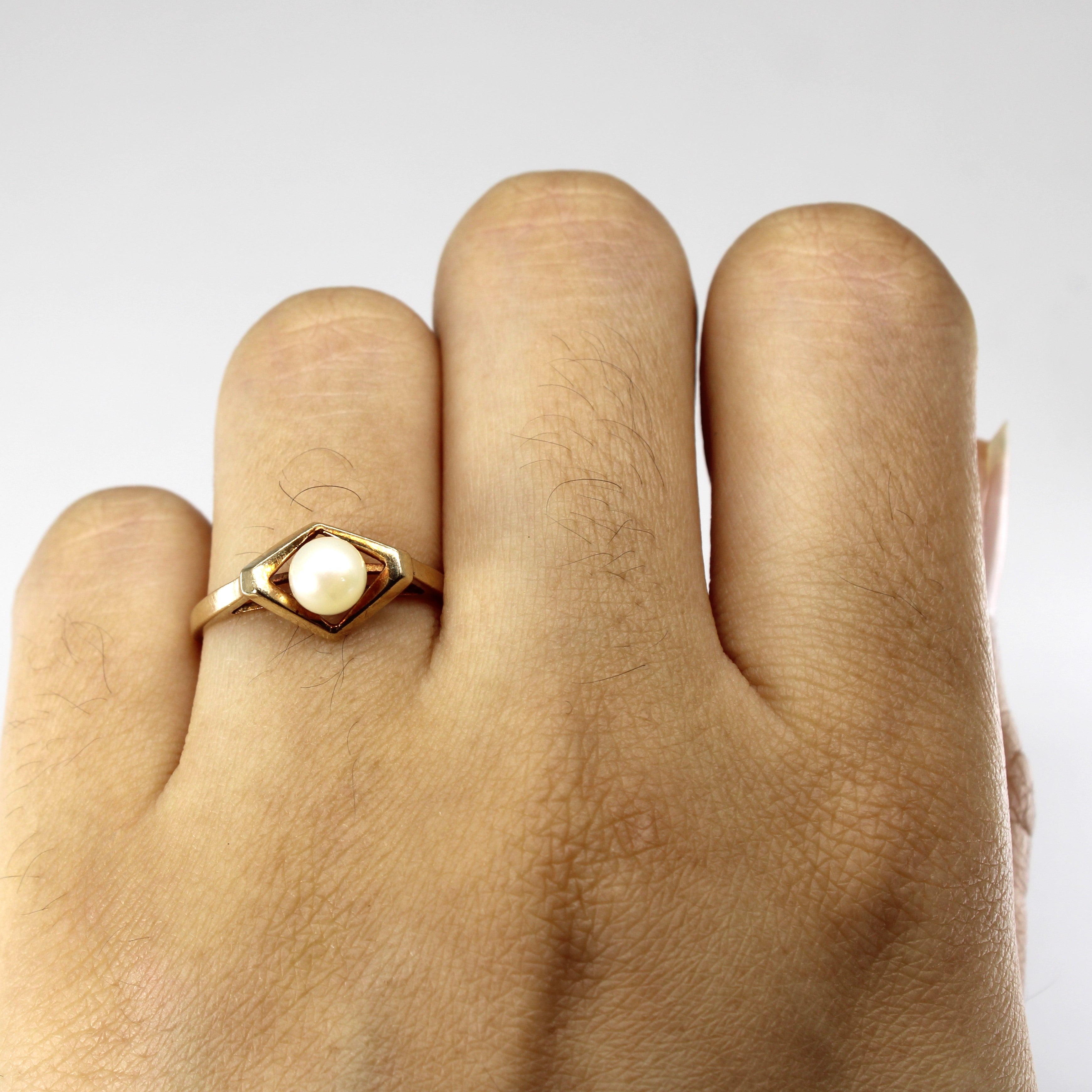 Solitaire Pearl Ring | SZ 6.75 |