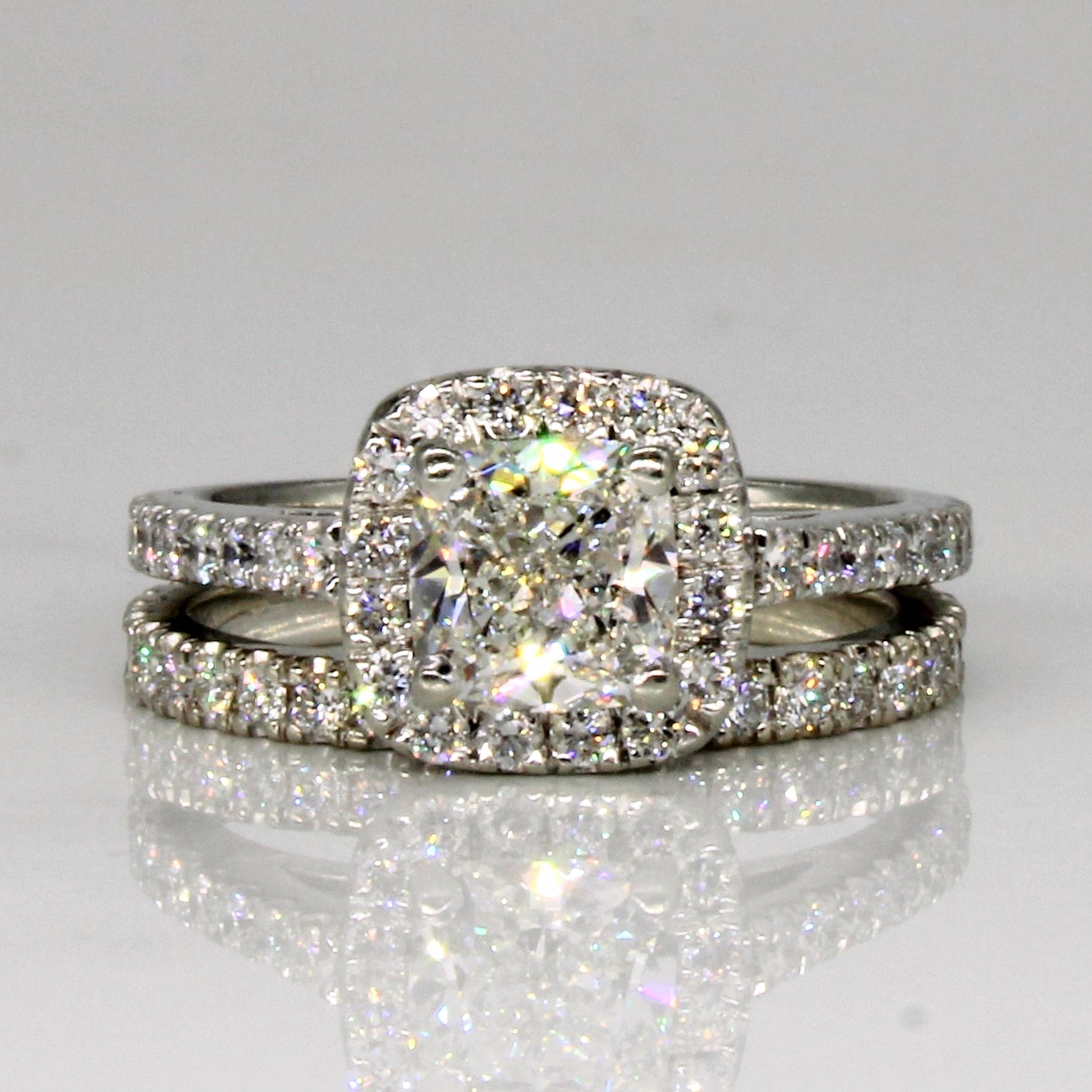 Alliance en diamant certifiée GIA | 1,65 ct VS2 G | Taille 3,75 |