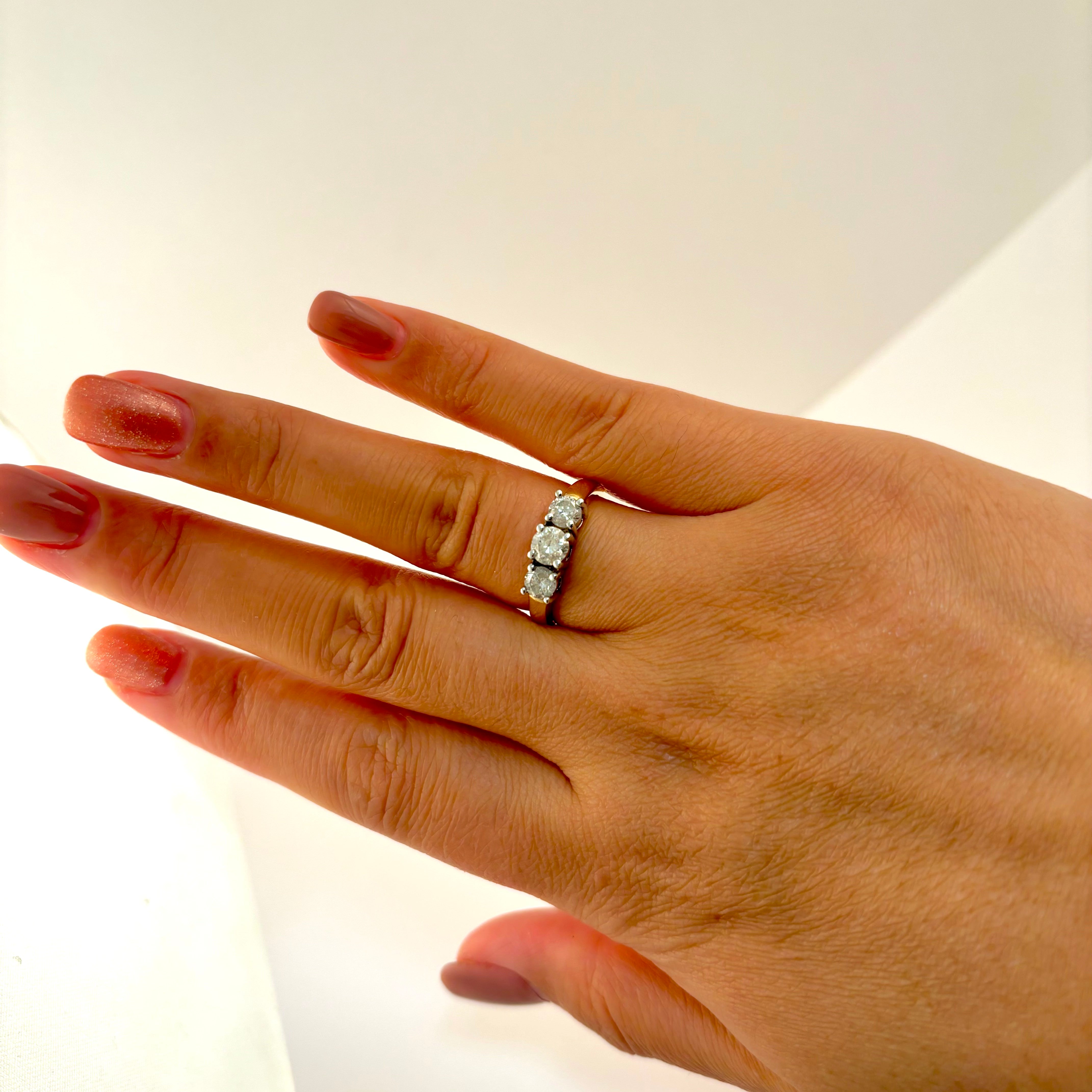 14k Yellow and White Gold Diamond Ring | 1.00ctw | SZ 7