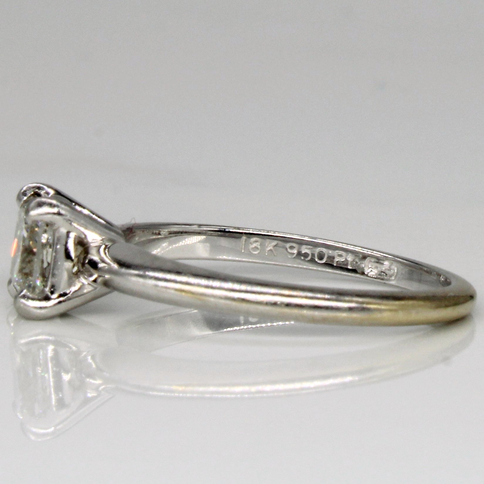Princess Cut GIA Certified Diamond Solitaire Engagement Ring | 0.70ct J VS2 | SZ 5 |