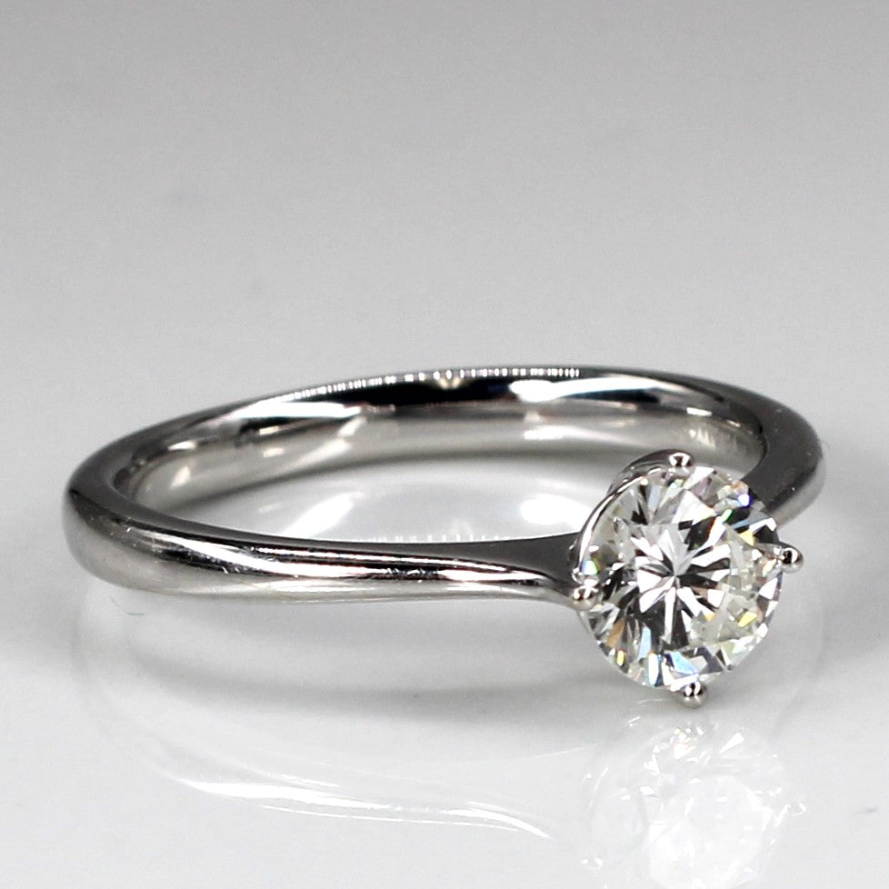 Solitaire Diamond White Gold Ring | 0.70ct SI1/2 G/H | SZ 6.5 |