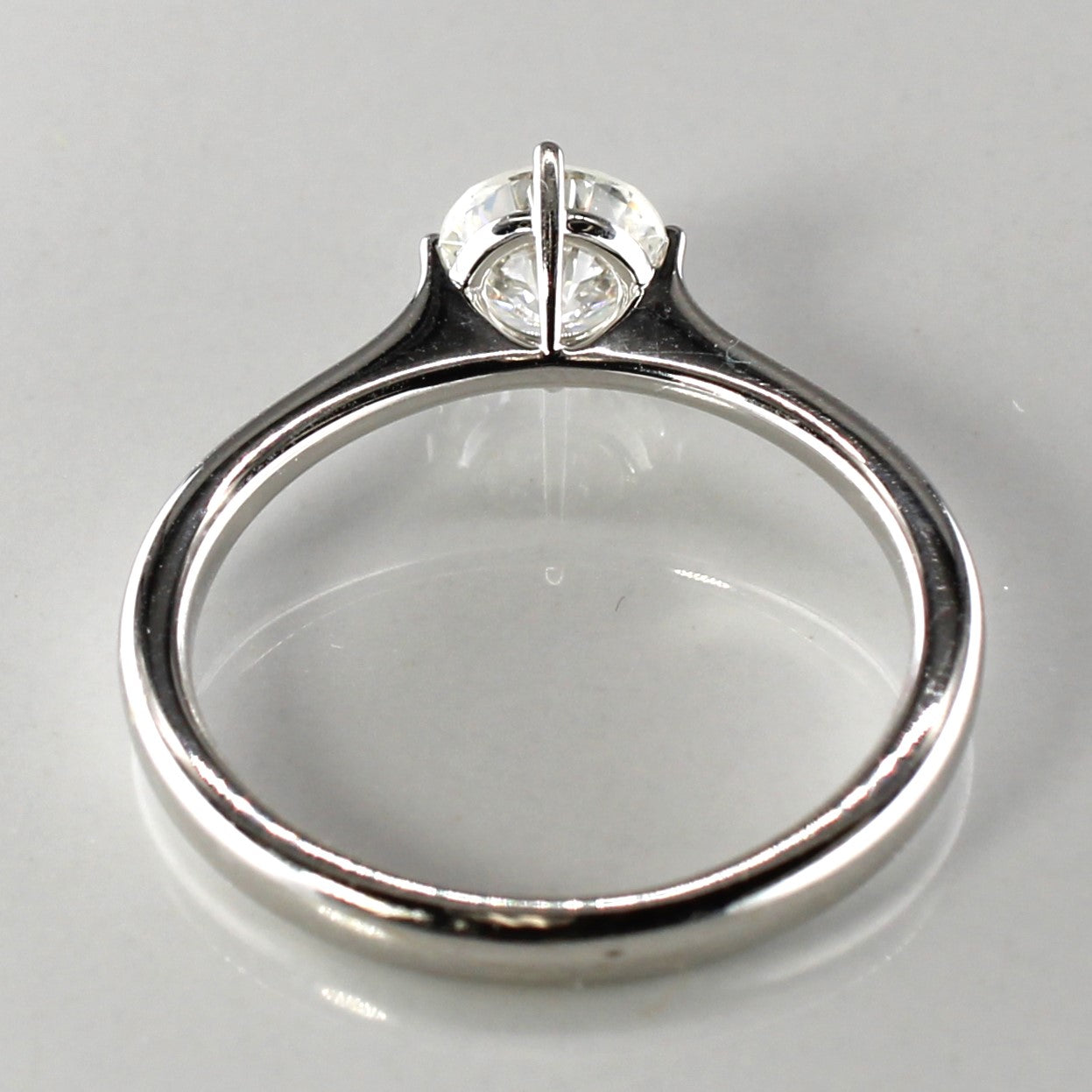 Solitaire Diamond White Gold Ring | 0.70ct SI1/2 G/H | SZ 6.5 |