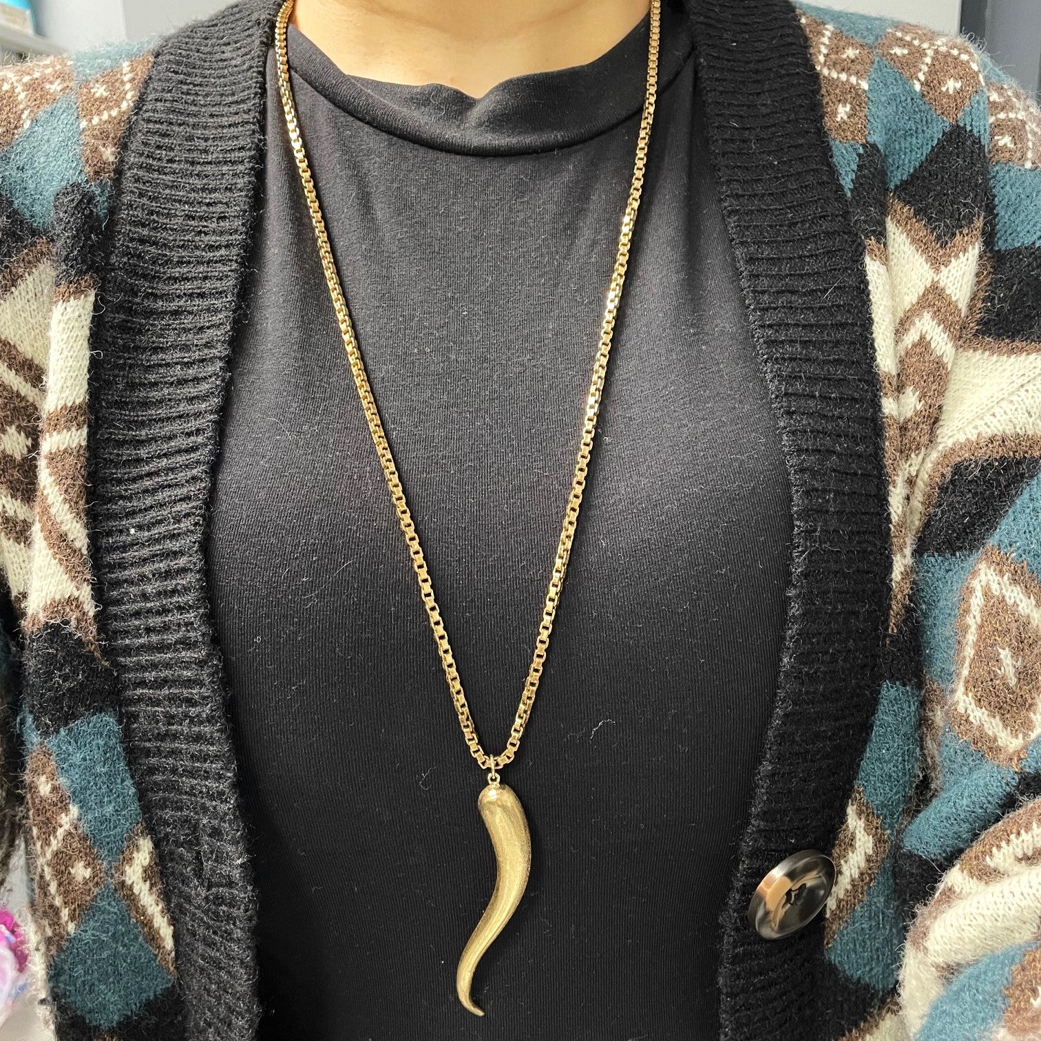 Cornicello Pendant and Chain | 31"|