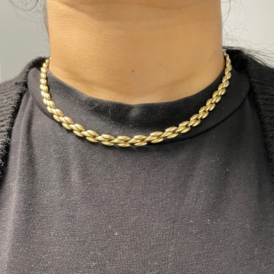 14k Yellow Gold Panther Chain | 17"|