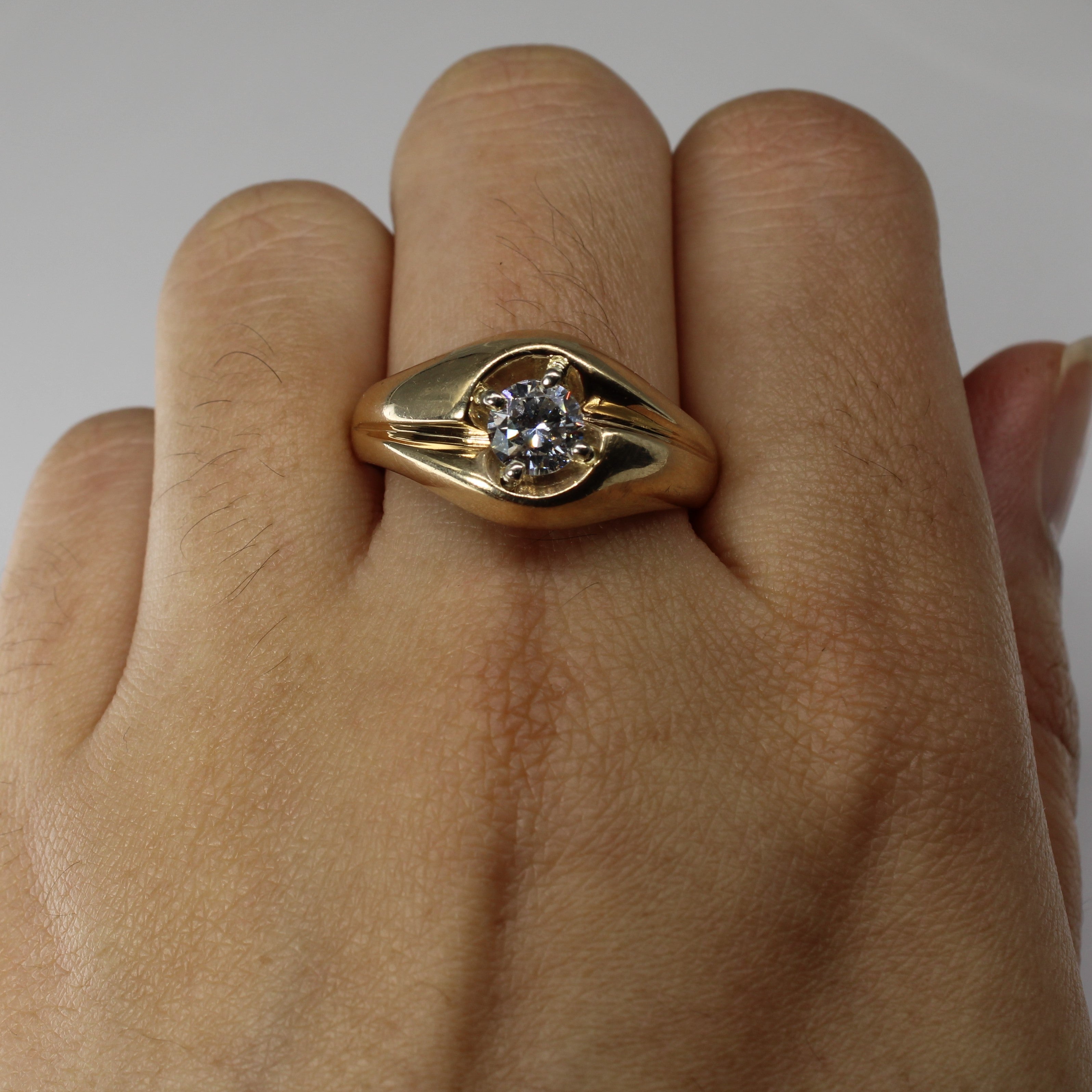 Solitaire Diamond Dome Ring | 0.70ct VS1/VS2 G/H | SZ 11.5 |