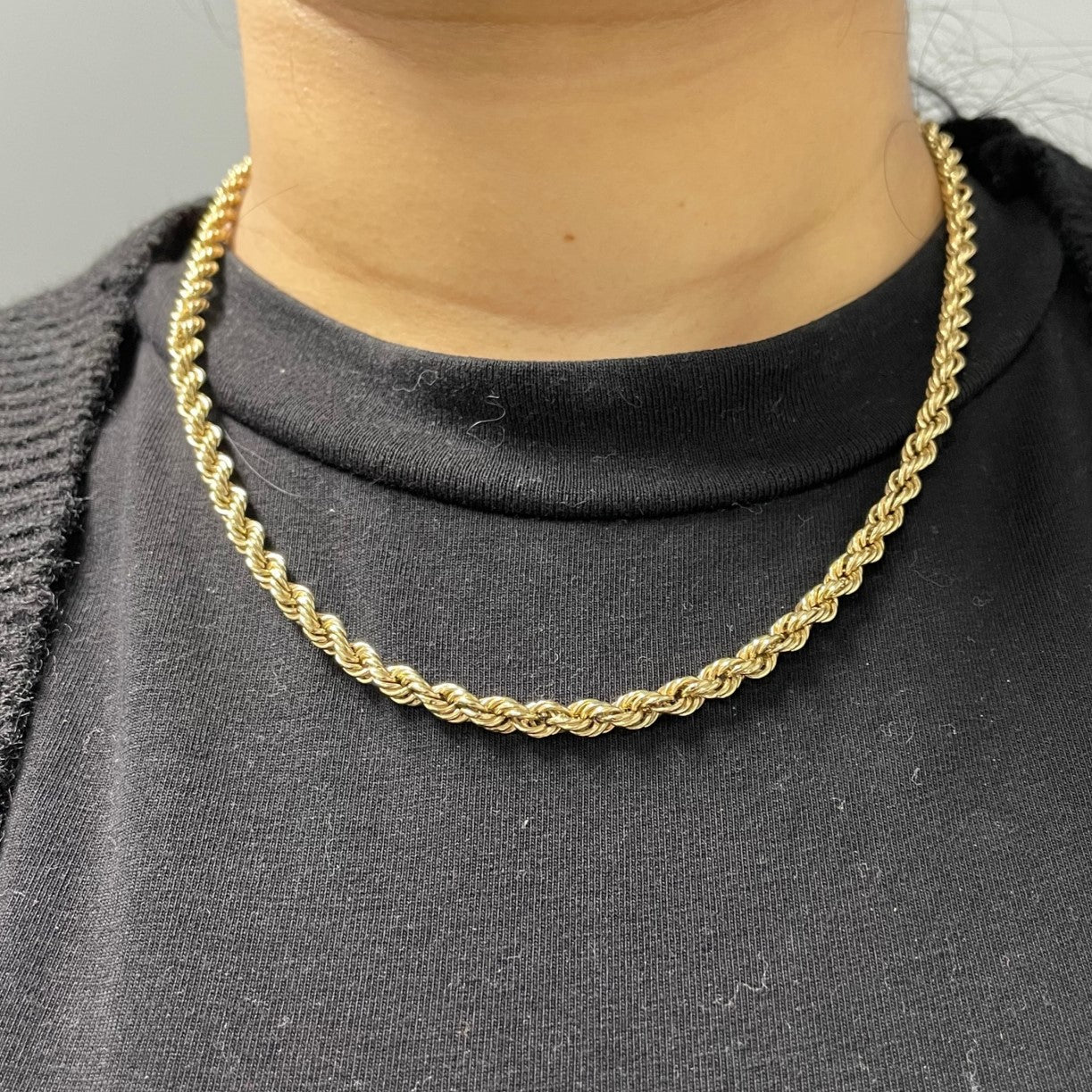 10k Yellow Gold Rope Chain | 18"|