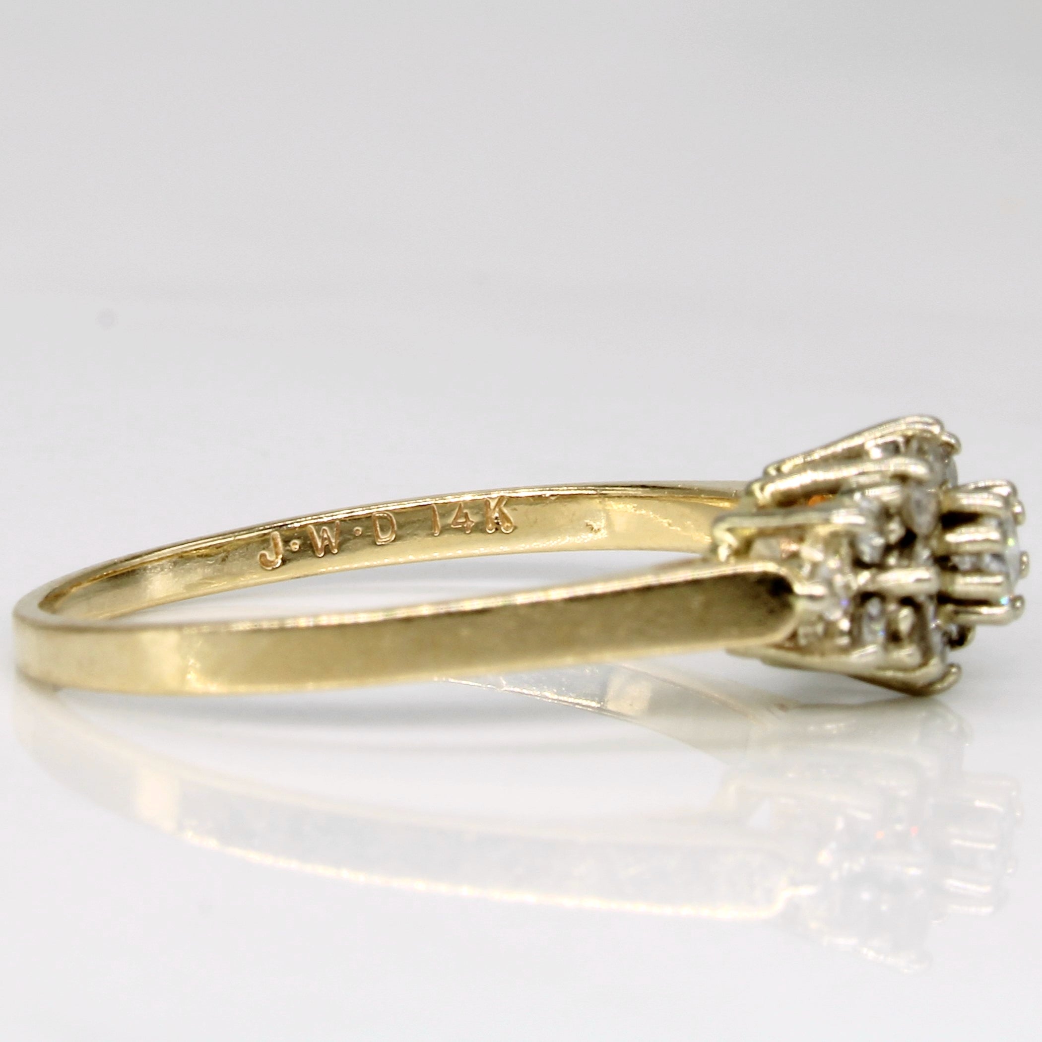 Diamond Cluster Ring | 0.28ctw | SZ 6.5 |