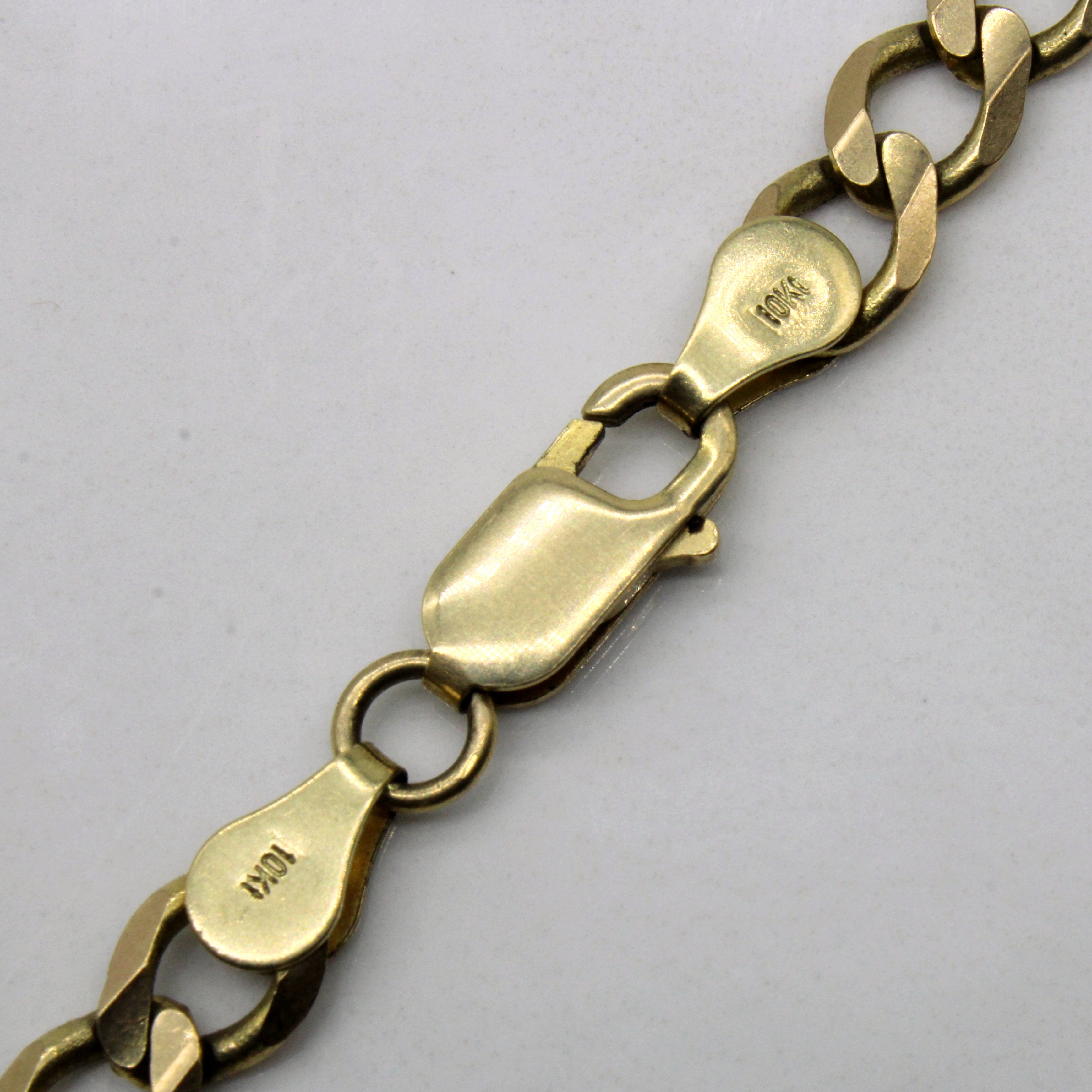 10k Yellow Gold Curb Link Chain | 22" |