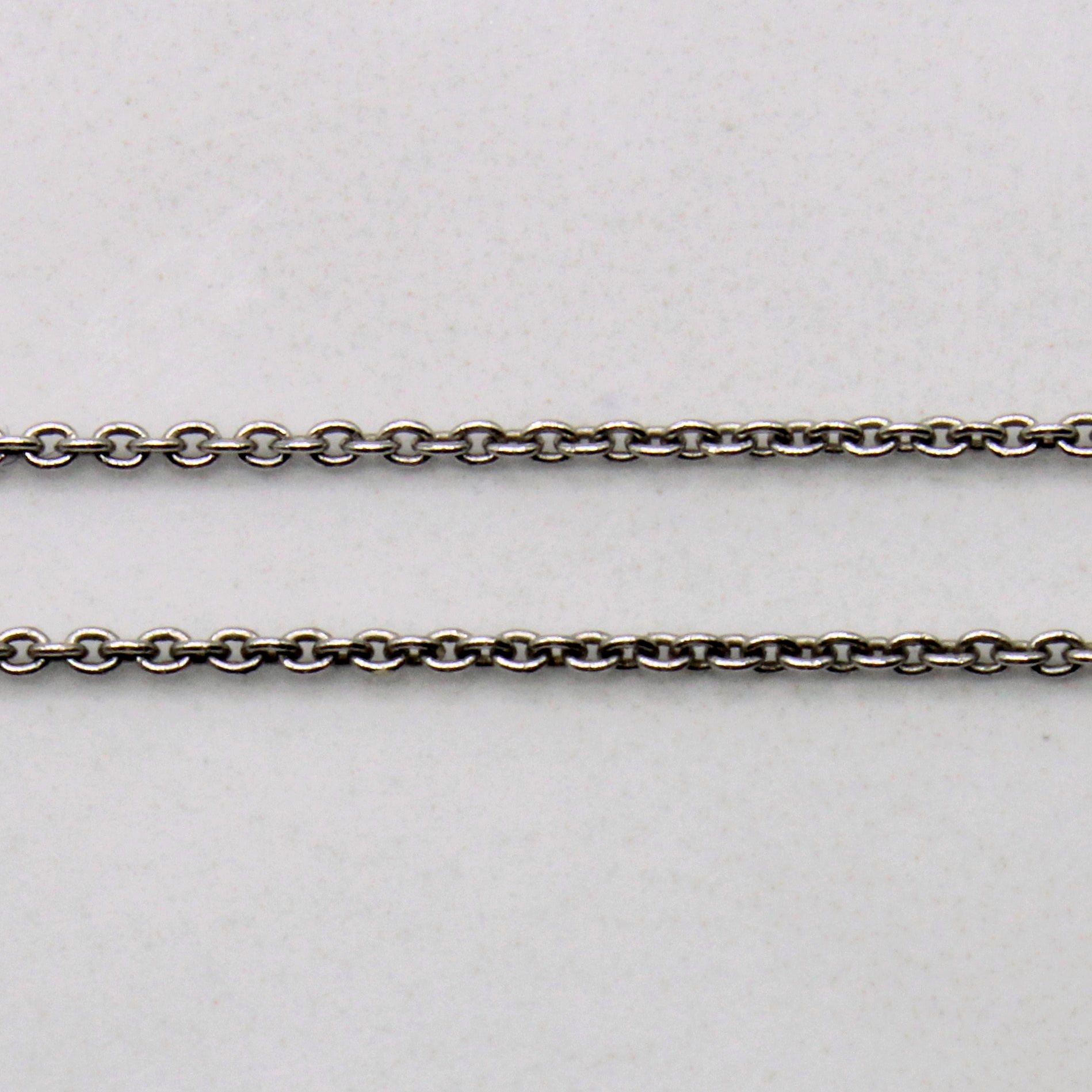 18k White Gold Dolphin Pendant Necklace | 16" |