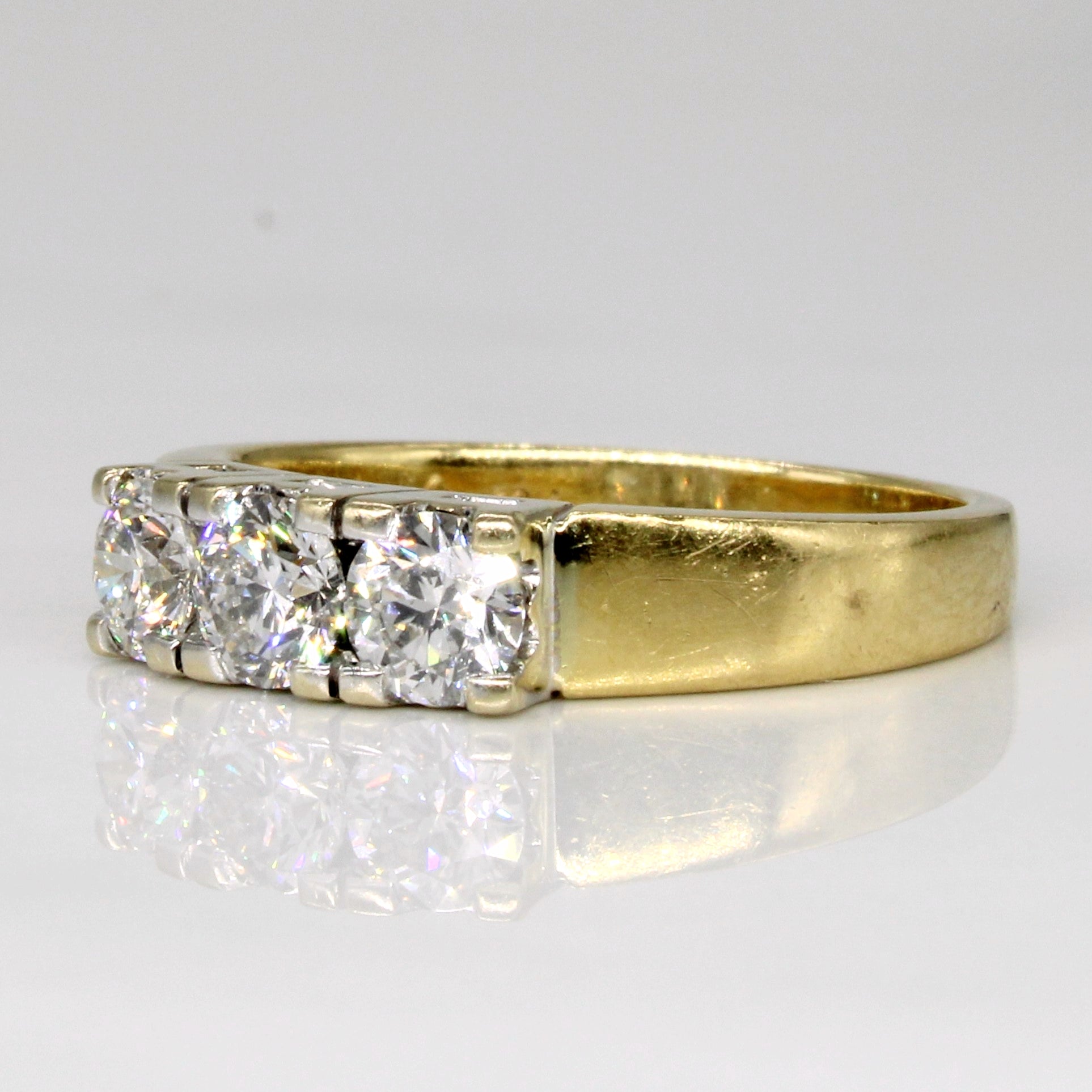 Three Stone Diamond Ring | 1.00ctw | SZ 7.25 |