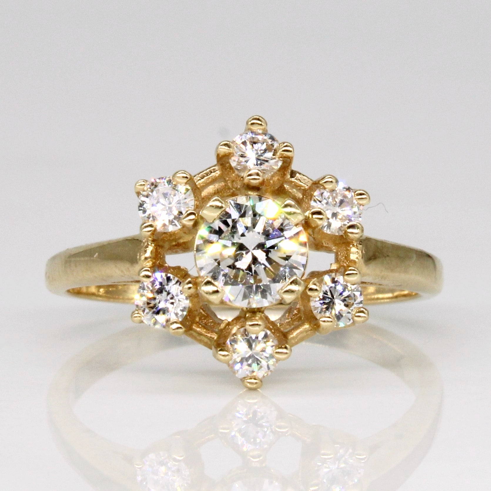 Diamond Cocktail Ring | 0.75ctw | SZ 5.75 |