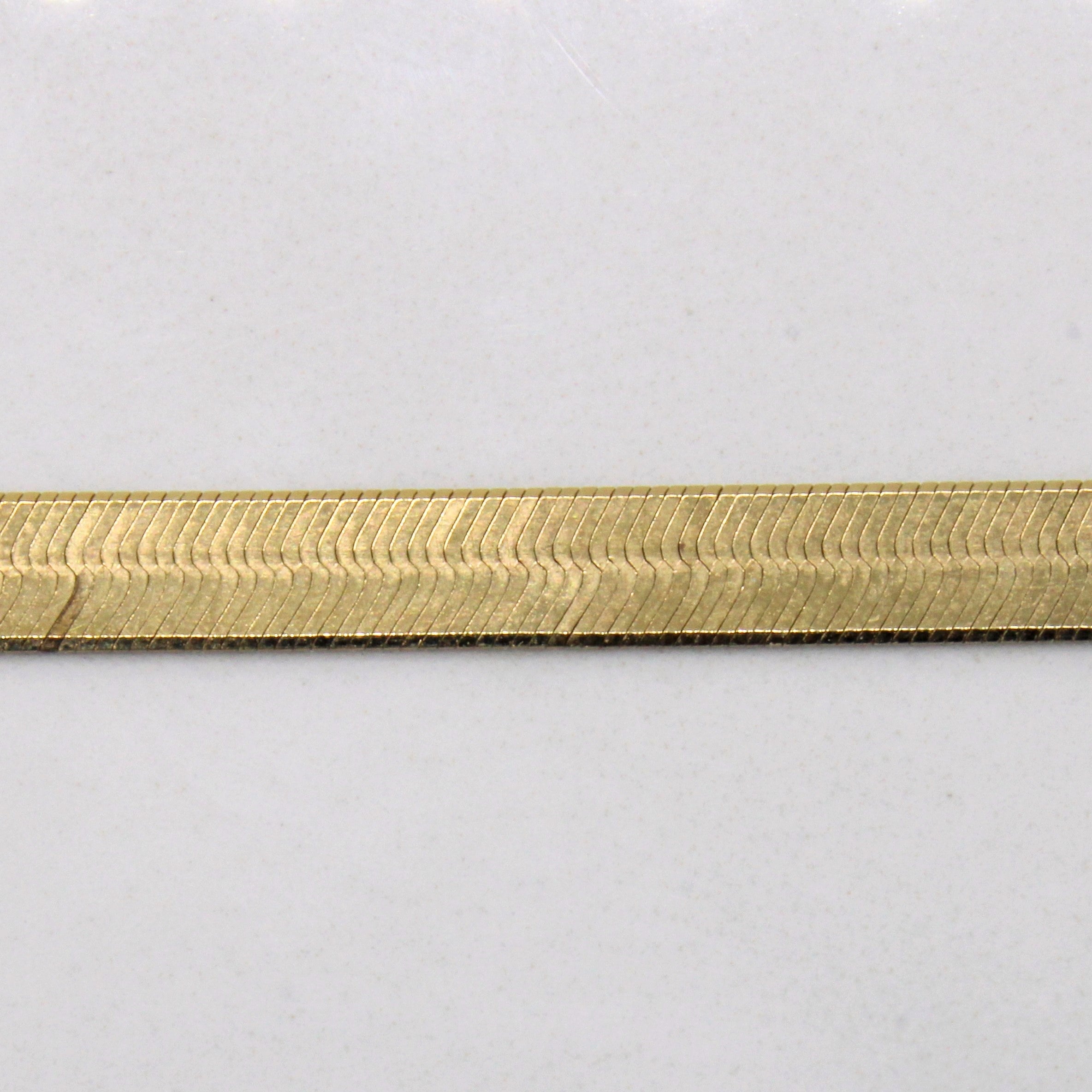 14k Yellow Gold Herringbone Chain | 20" |