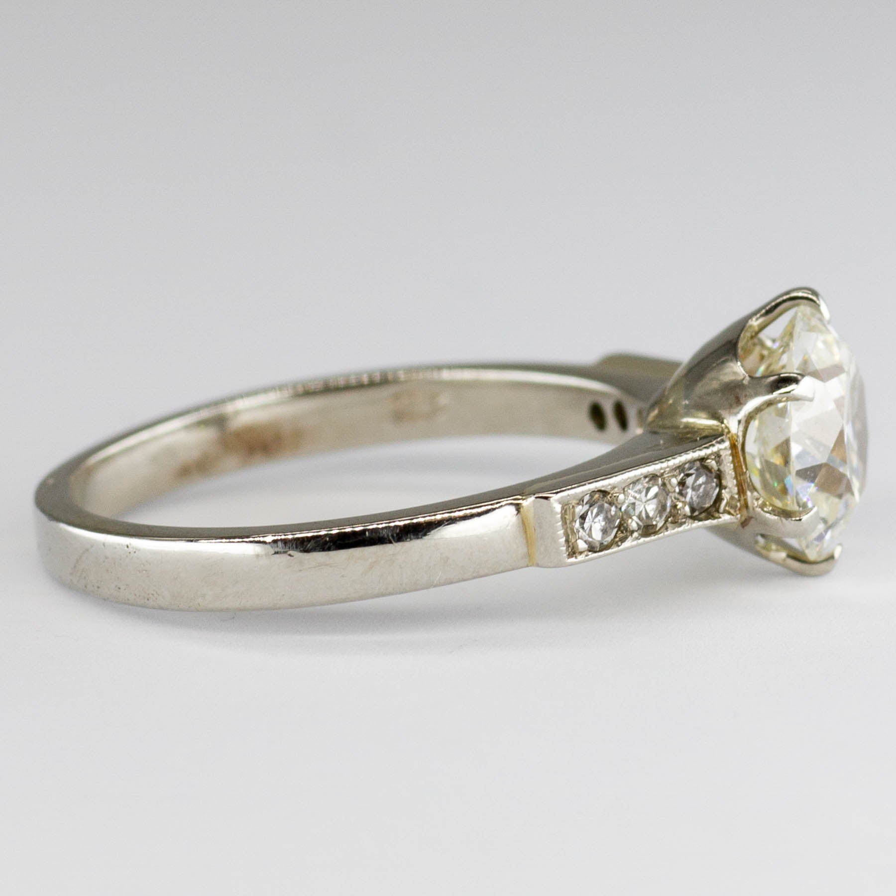 Bague de fiançailles ancienne en diamant | 1,41 ct | Taille 6 |