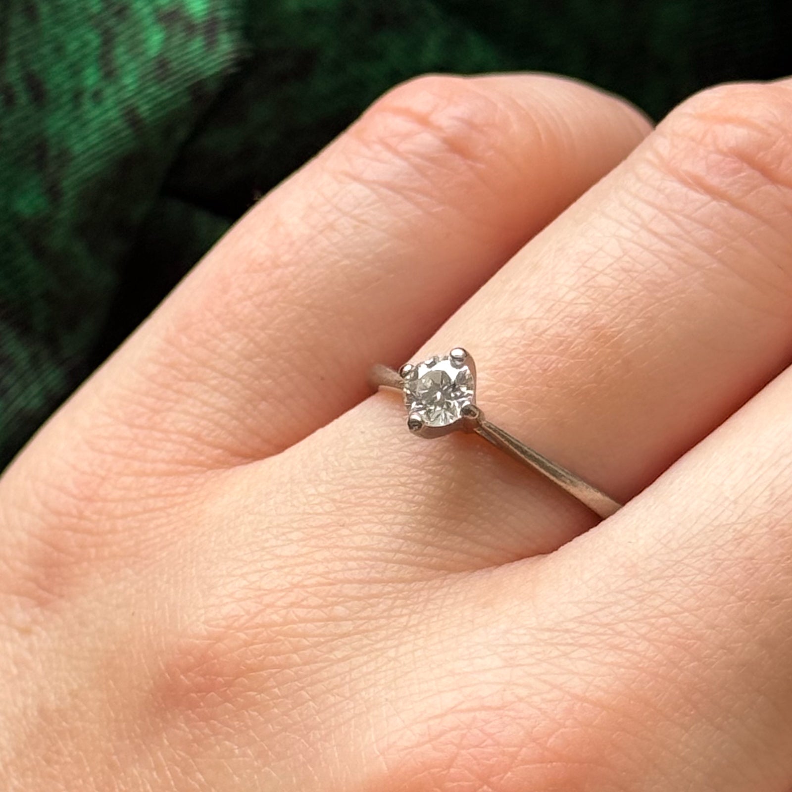 'Birks' Diamond Engagement Ring | 0.30ct VS1 F | SZ 7.75 |