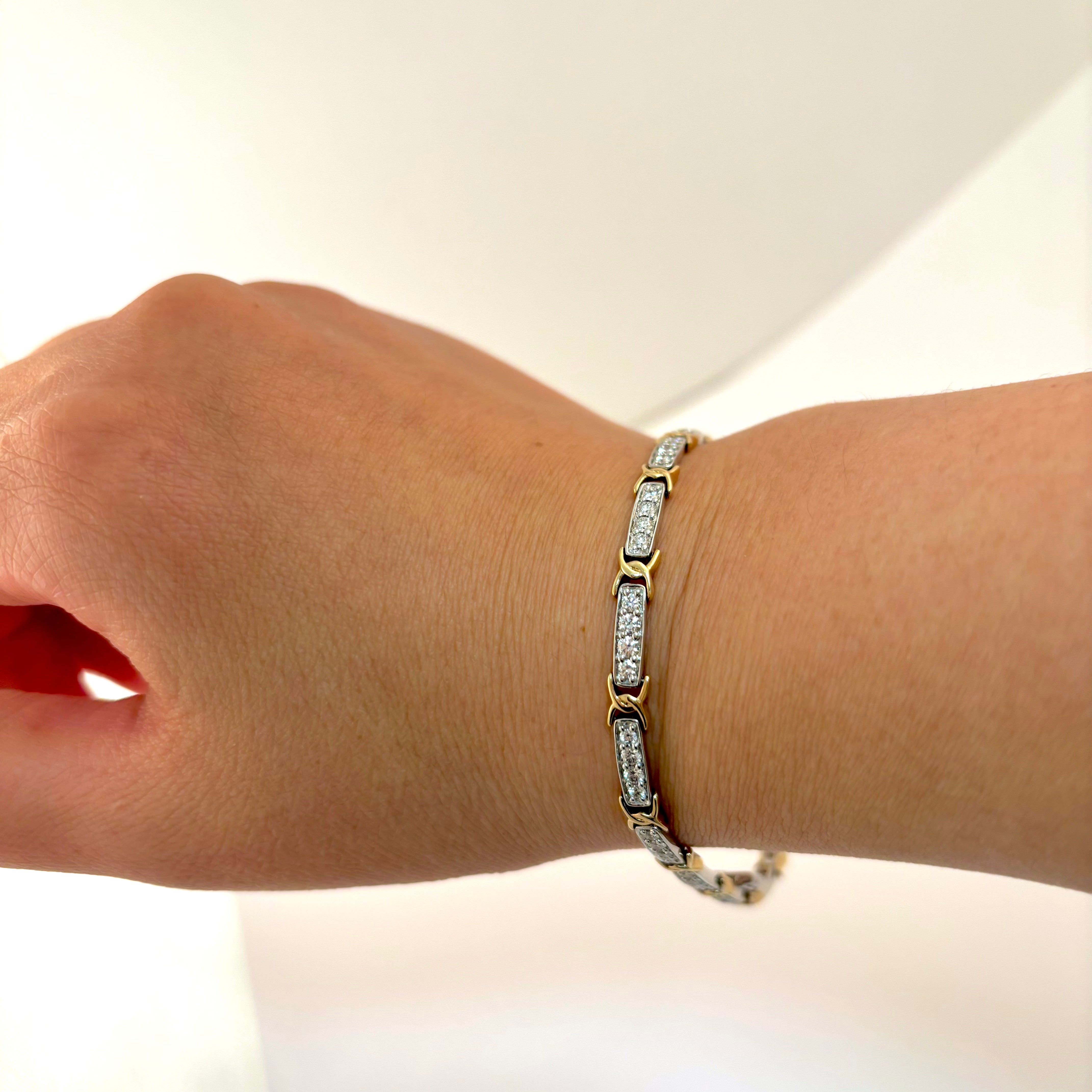 14k Diamond Bracelet | 2.01ctw | 8"
