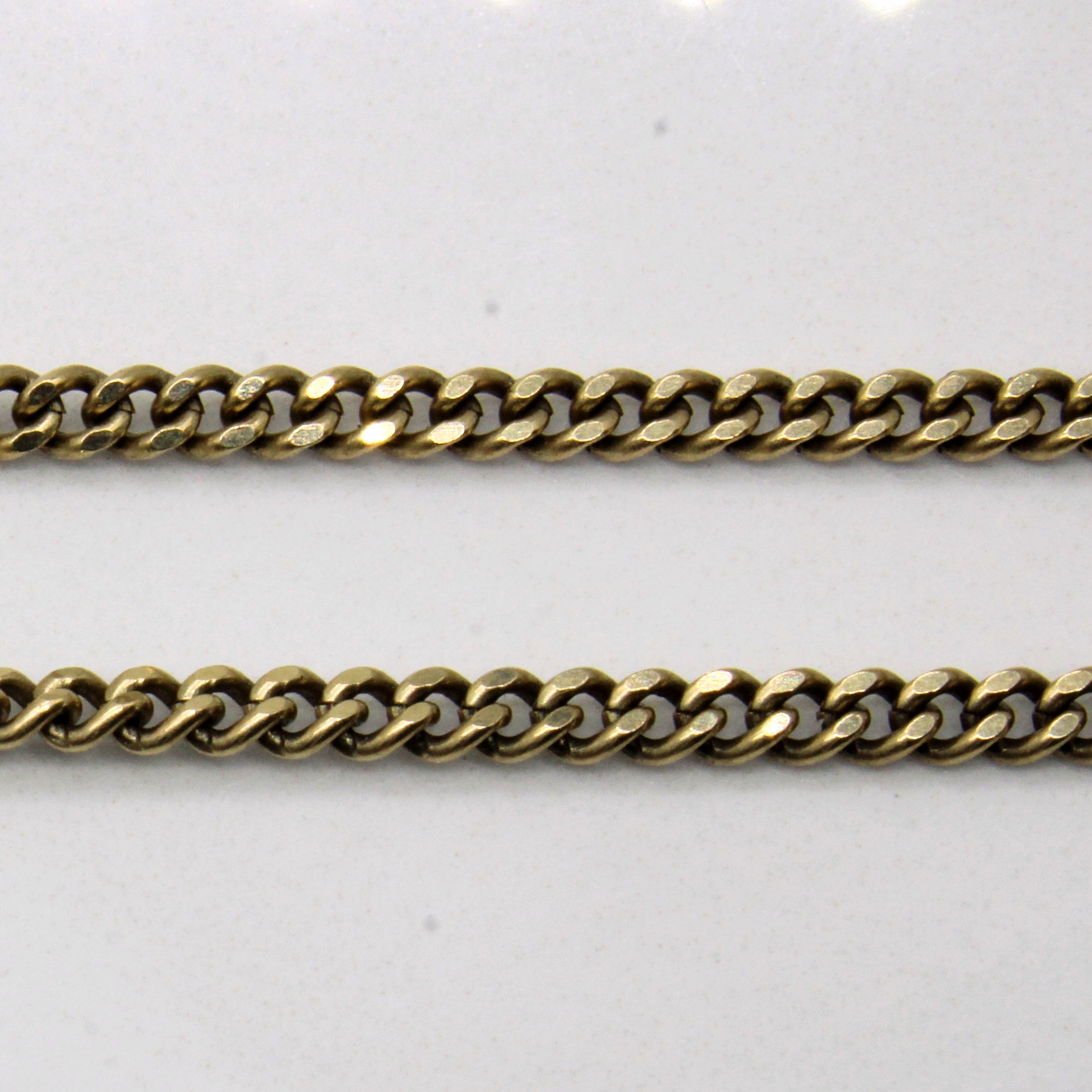10k Yellow Gold Curb Link Chain | 24" |
