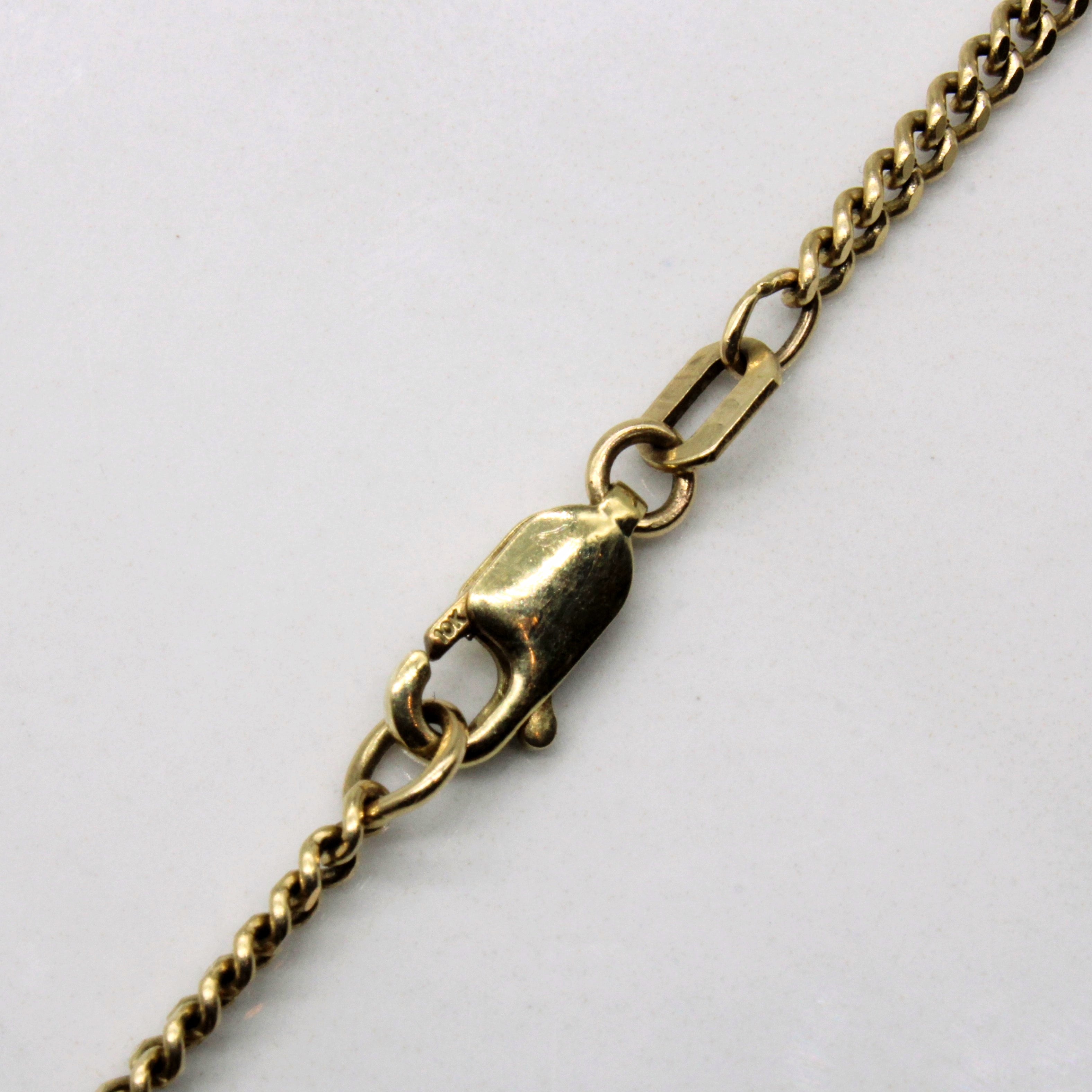 10k Yellow Gold Curb Link Chain | 24" |