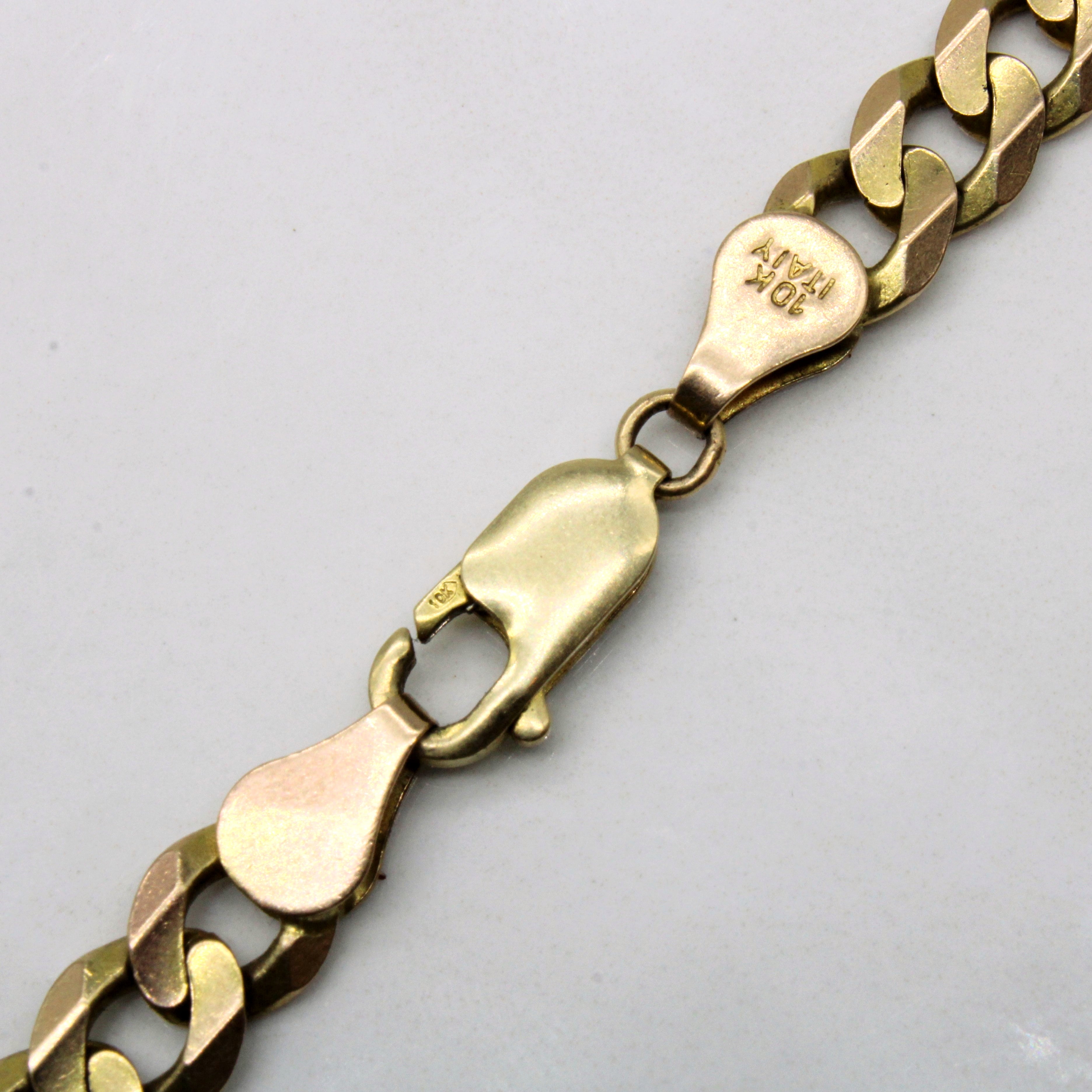 10k Yellow Gold Curb Link Chain | 26" |