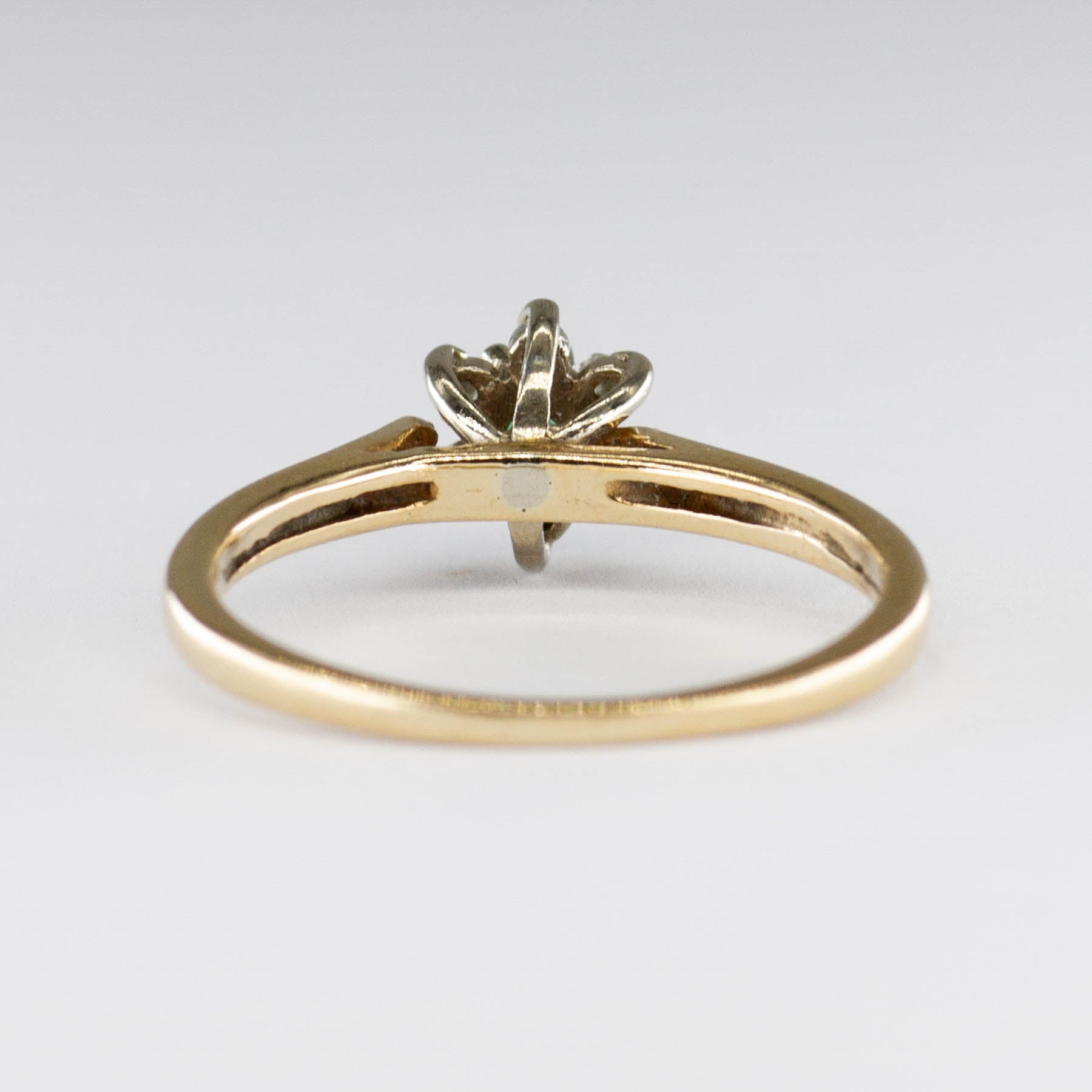 Diamond & Emerald 14k Ring | 0.06ctw, 0.07ctw, | SZ 4.5 |