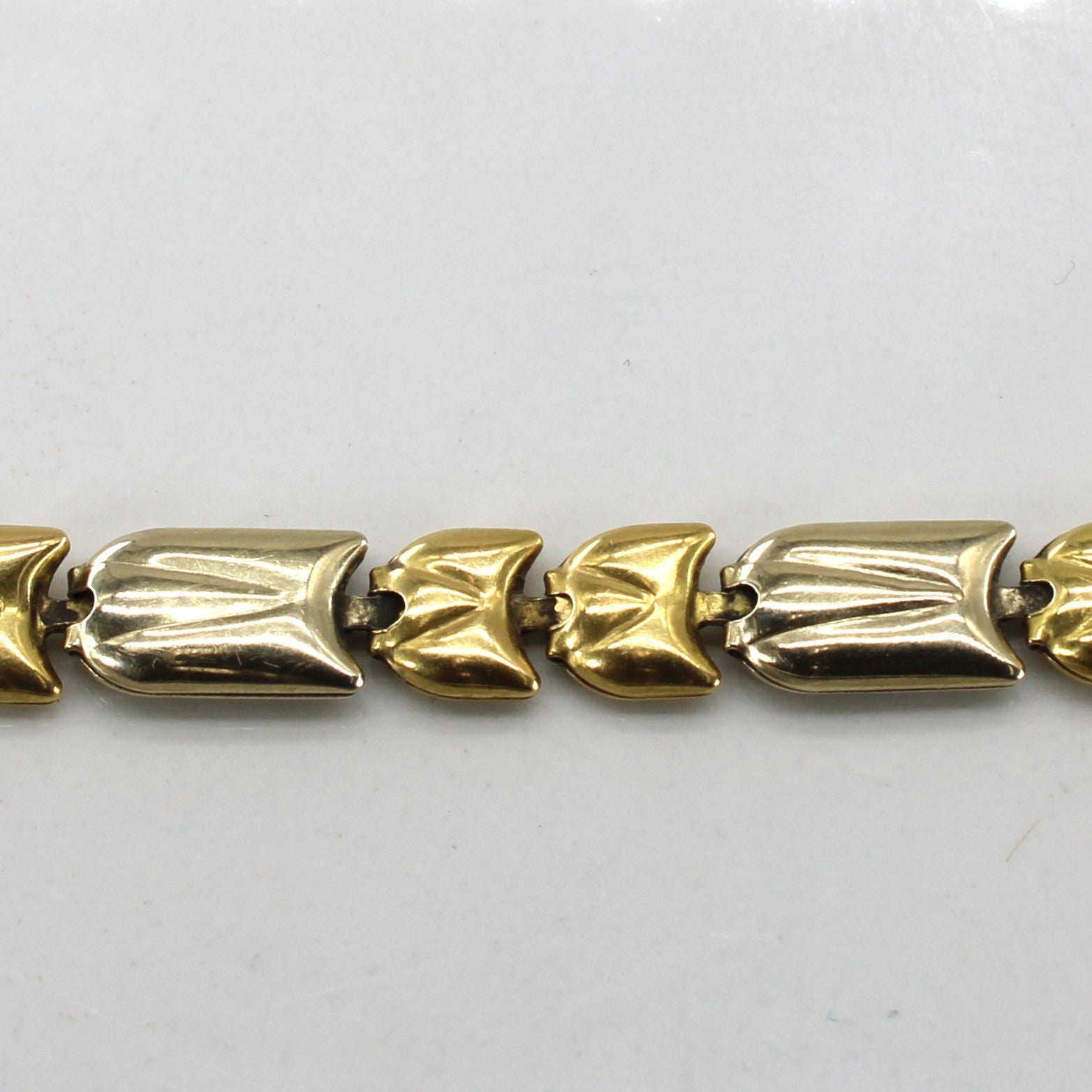 Articulated Two Tone 18k Gold Bracelet | 7.5" |