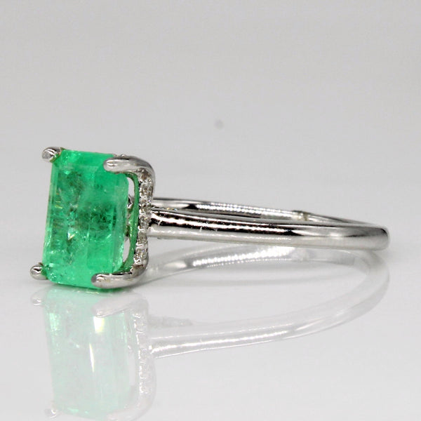 Emerald & Diamond Ring | 1.45ct, 0.10ctw | SZ 6.25 |