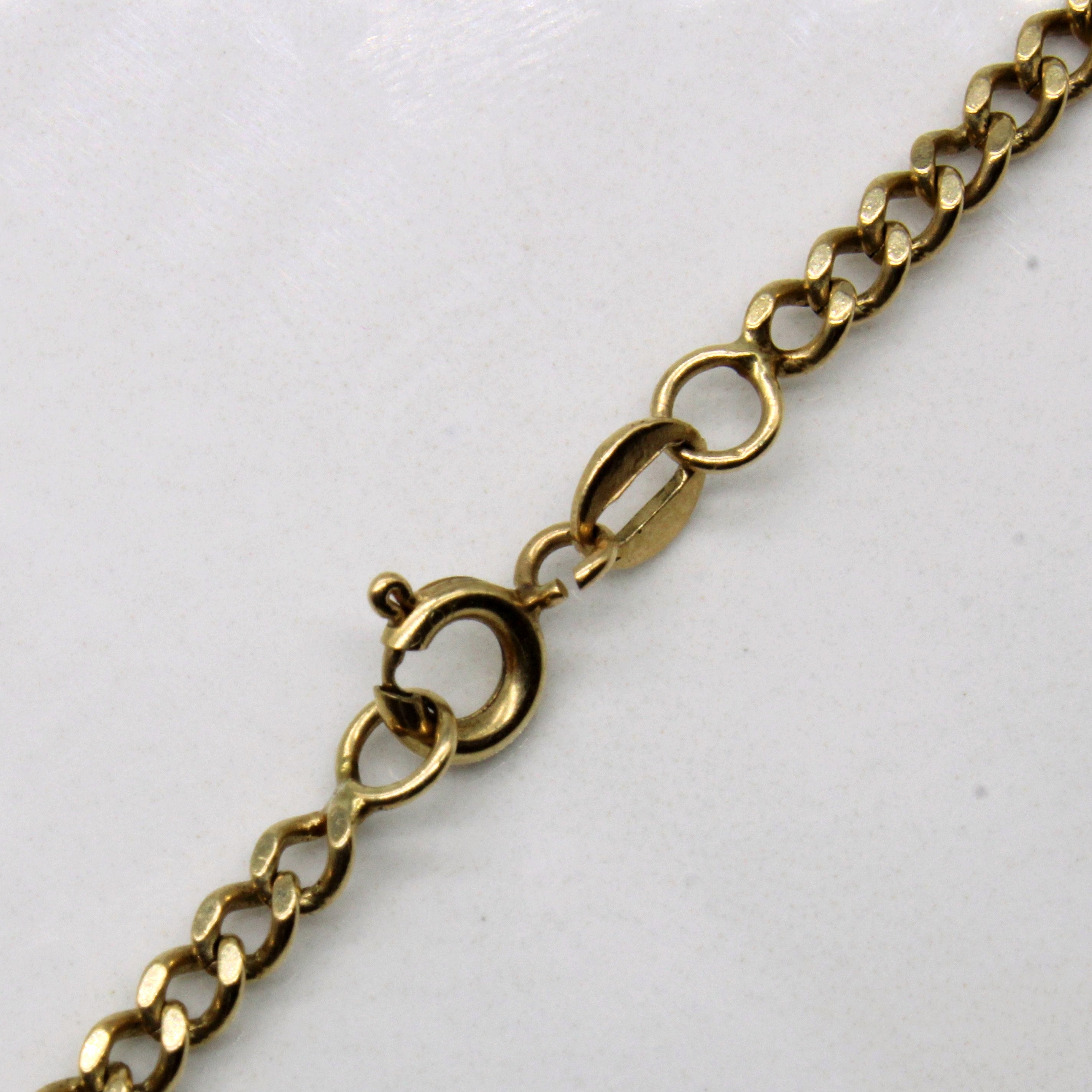 10k Yellow Gold Curb Link Chain | 23" |