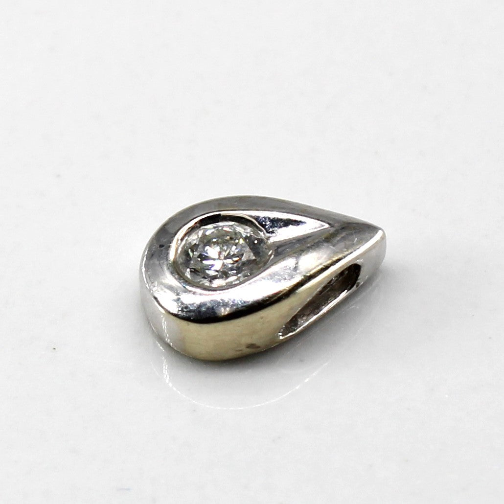 Diamond Tear Drop Pendant | 0.10ct |