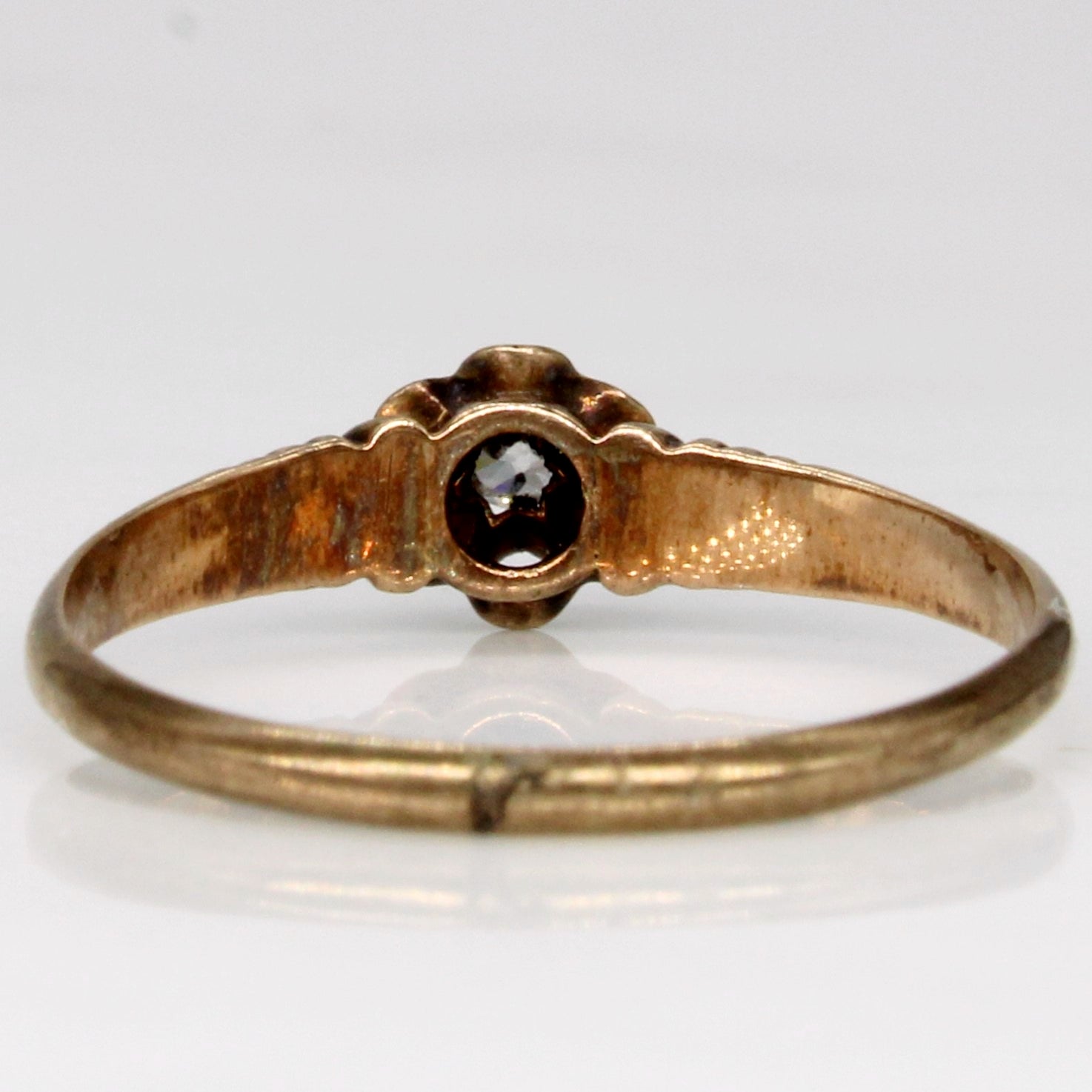 Old European Cut Diamond Ring | 0.06ct | SZ 5.5 |