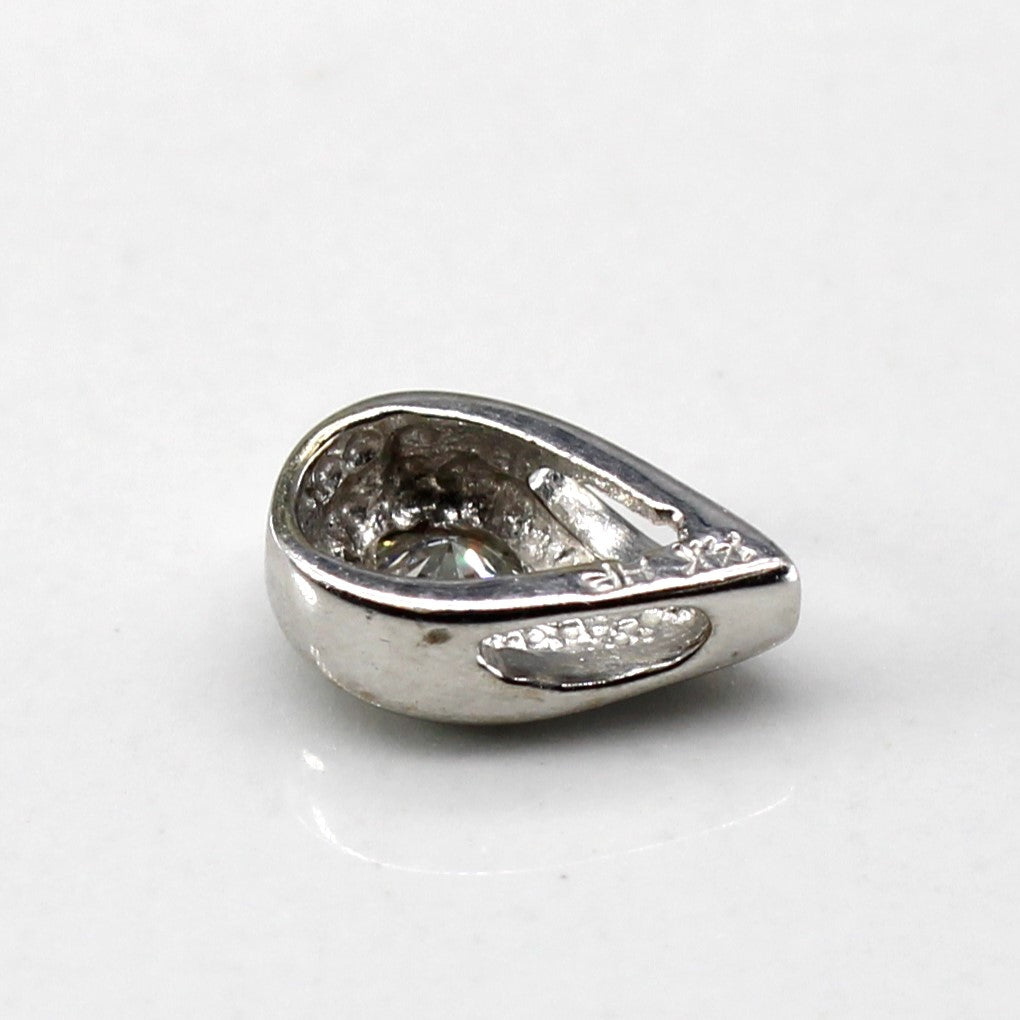 Diamond Tear Drop Pendant | 0.10ct |