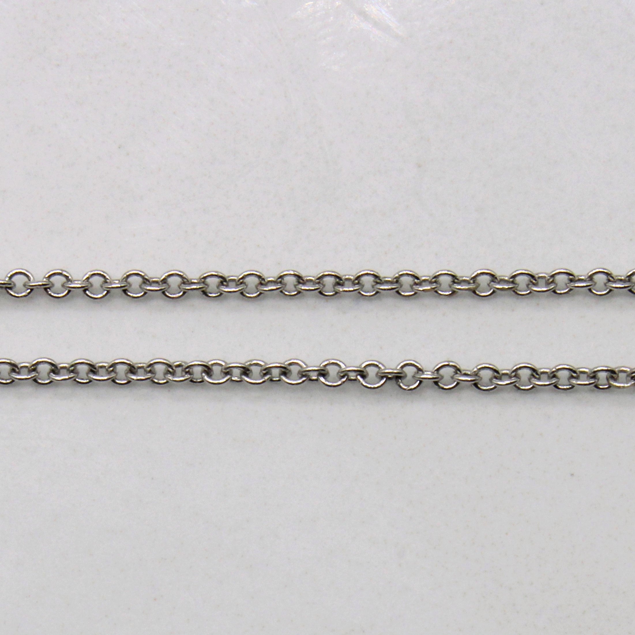 18k White Gold Chain | 18" |