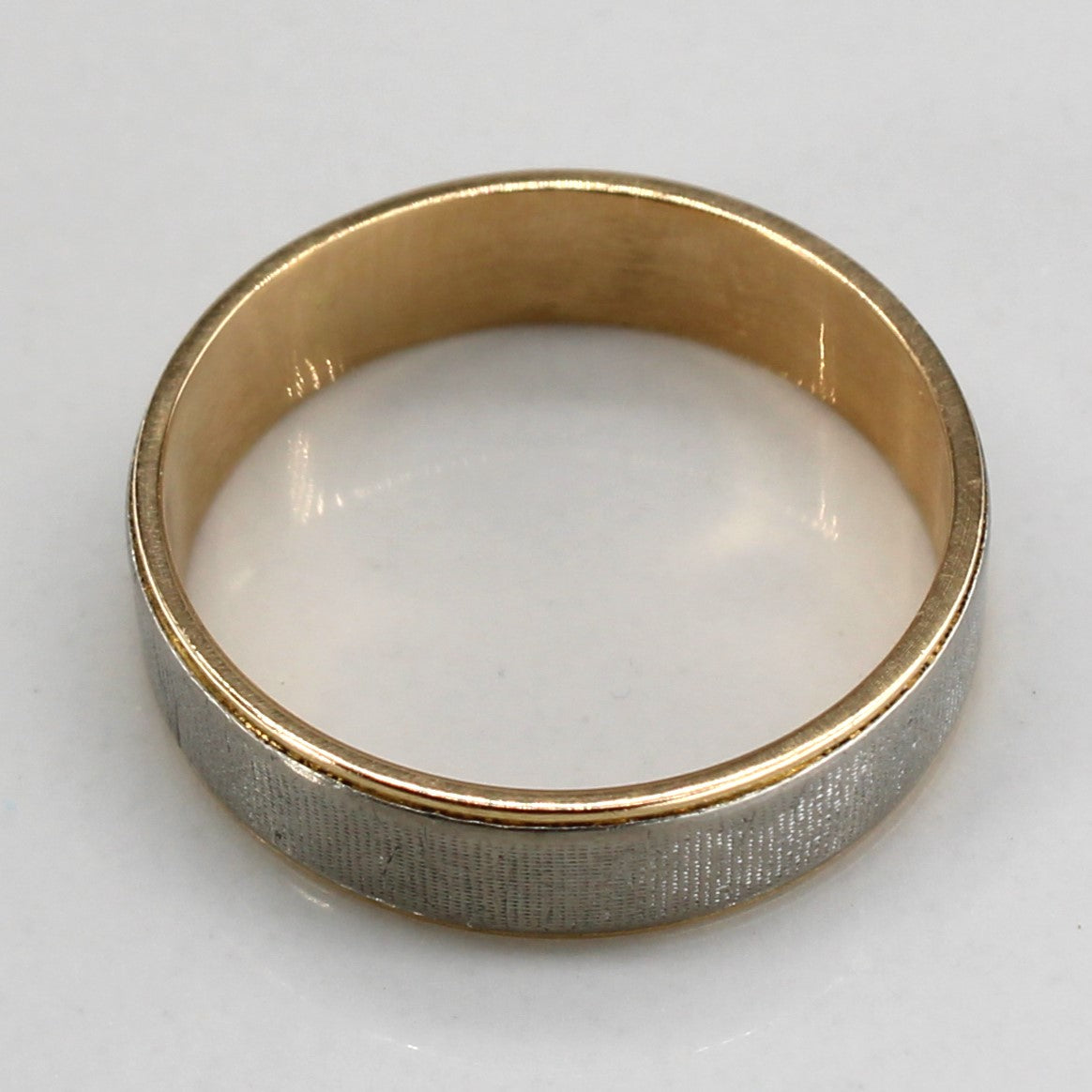 Two Tone Hallmarked Gold Band | SZ 6.25|