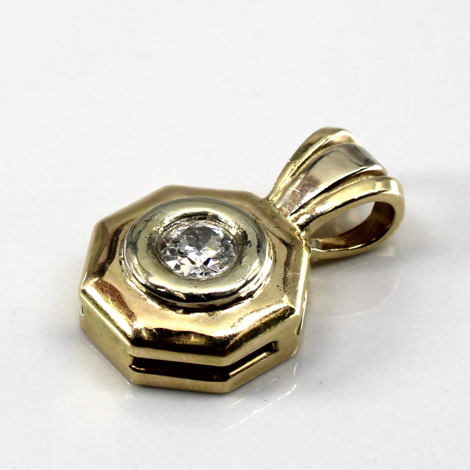 Bezel Set Diamond Pendant | 0.42ct |
