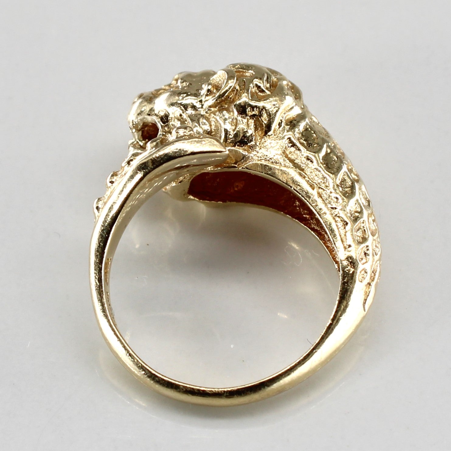 Diamond Lion 14k Ring | 0.07ctw | SZ 4.25 |