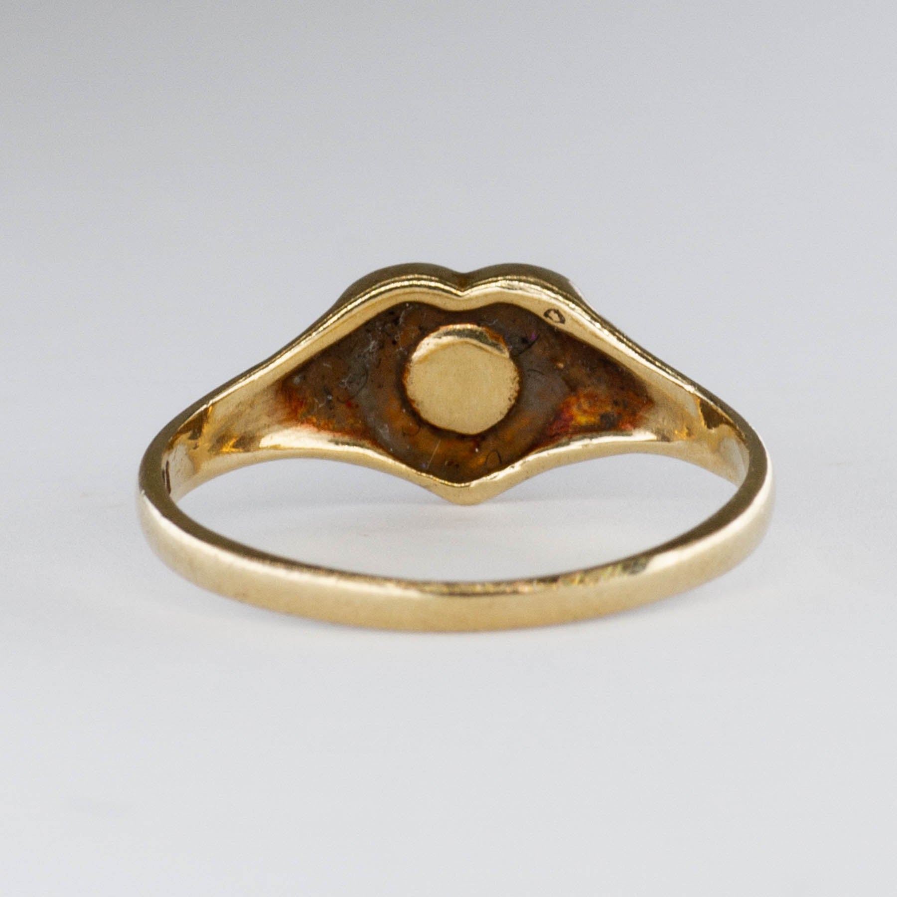 Vintage Pearl Heart 10k Ring | SZ 3.75 |