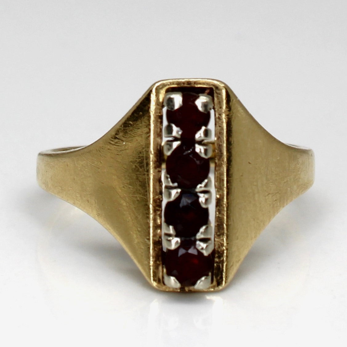 Garnet Column 14k Ring | 0.4ctw | SZ 5.25 |