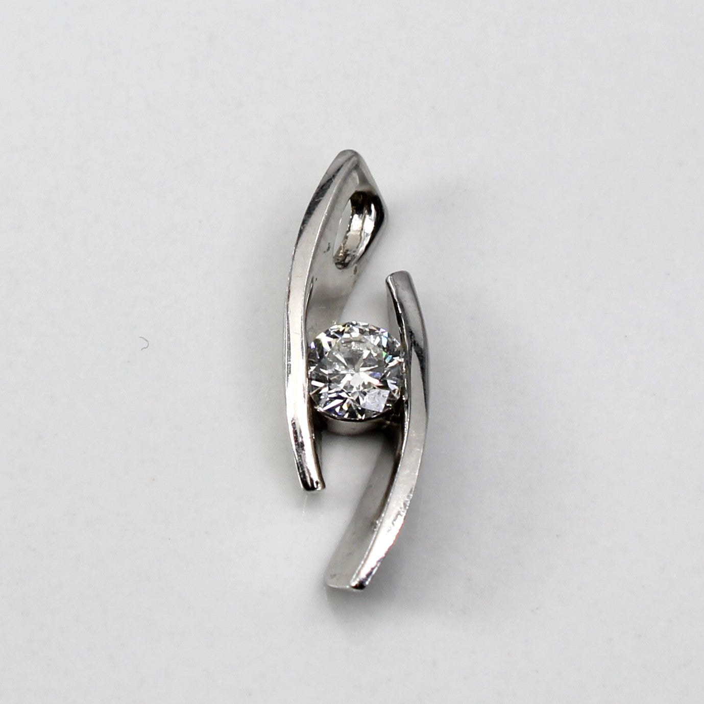Tension Set Diamond Pendant | 0.28ct |