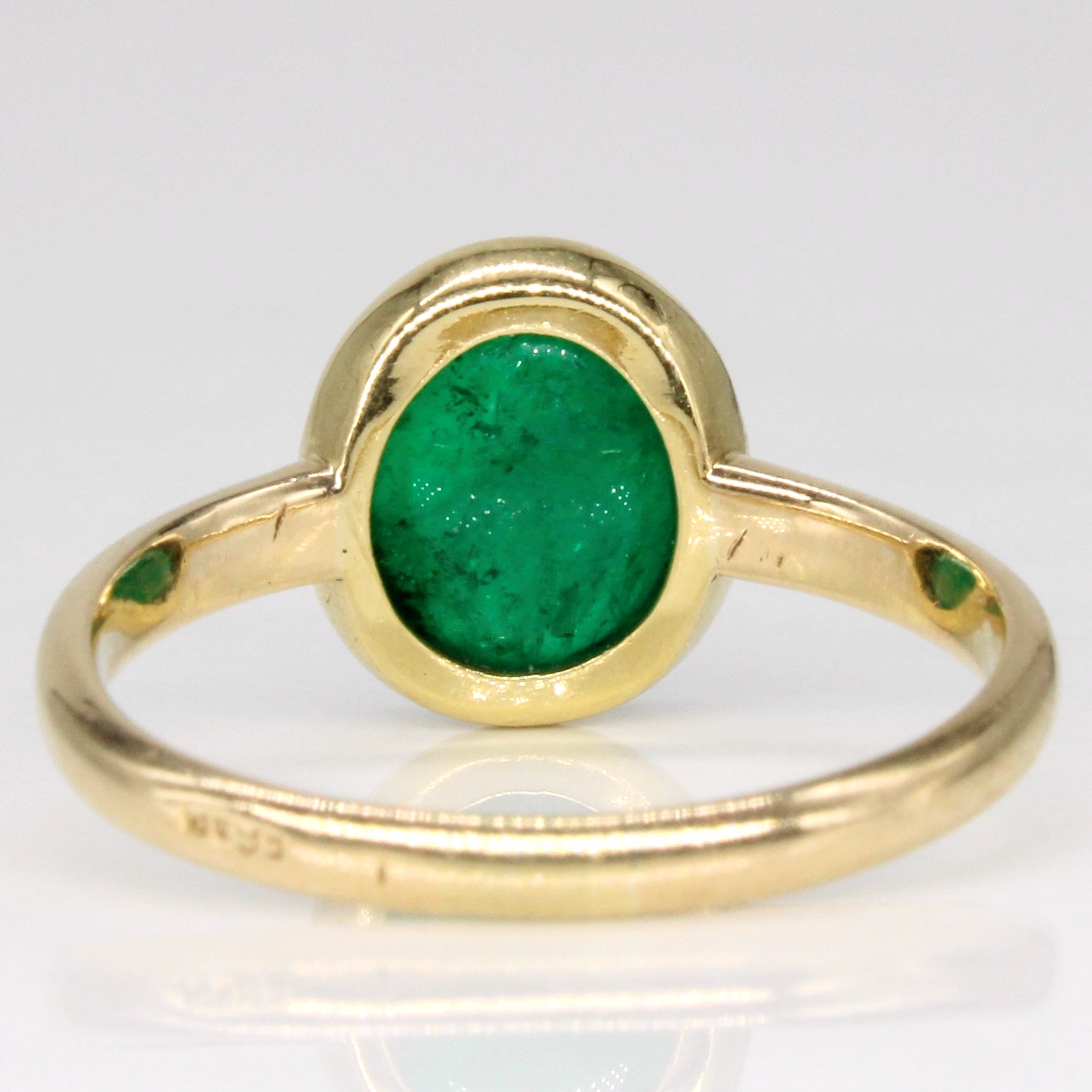 Cabochon Emerald Cocktail Ring | 4.20ct | SZ 8.25 |