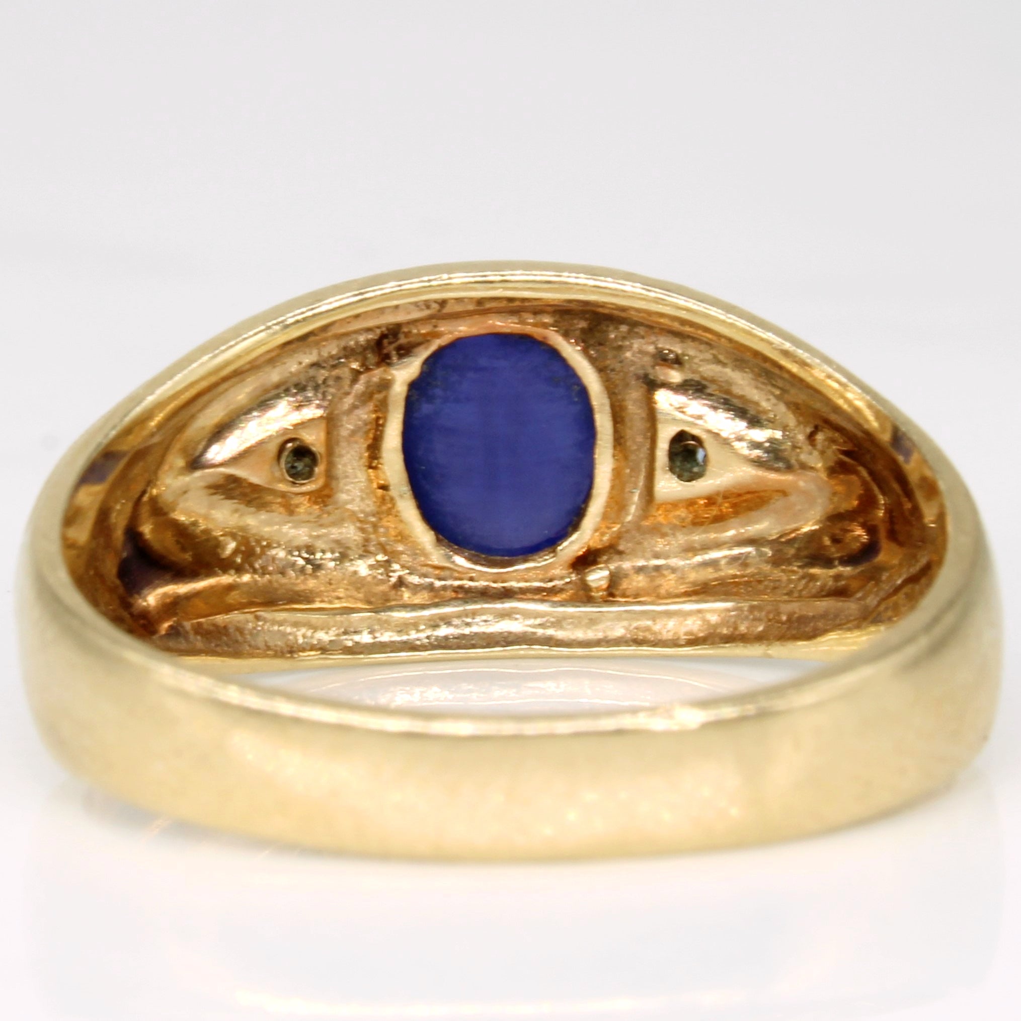 Synthetic Star Sapphire & Diamond Cocktail Ring | 1.50ct, 0.02ctw | SZ 8.25 |