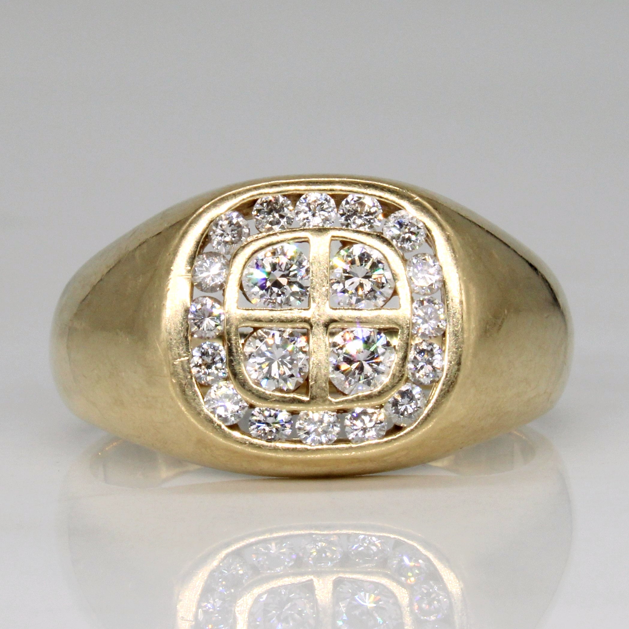 Diamond Grid Ring | 0.75ctw | SZ 10.25 |
