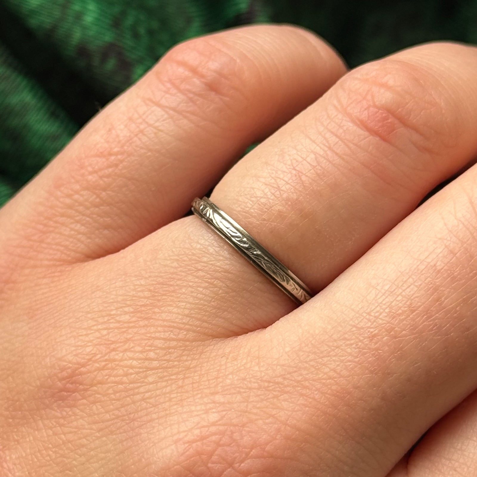 Bague Birks en or blanc 18 carats | Taille 4,75 |