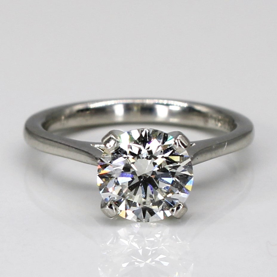 GIA Round Brilliant Cut Platinum Solitaire Diamond Engagement Ring | 1.20ct VVS1 I | SZ 3.25 |