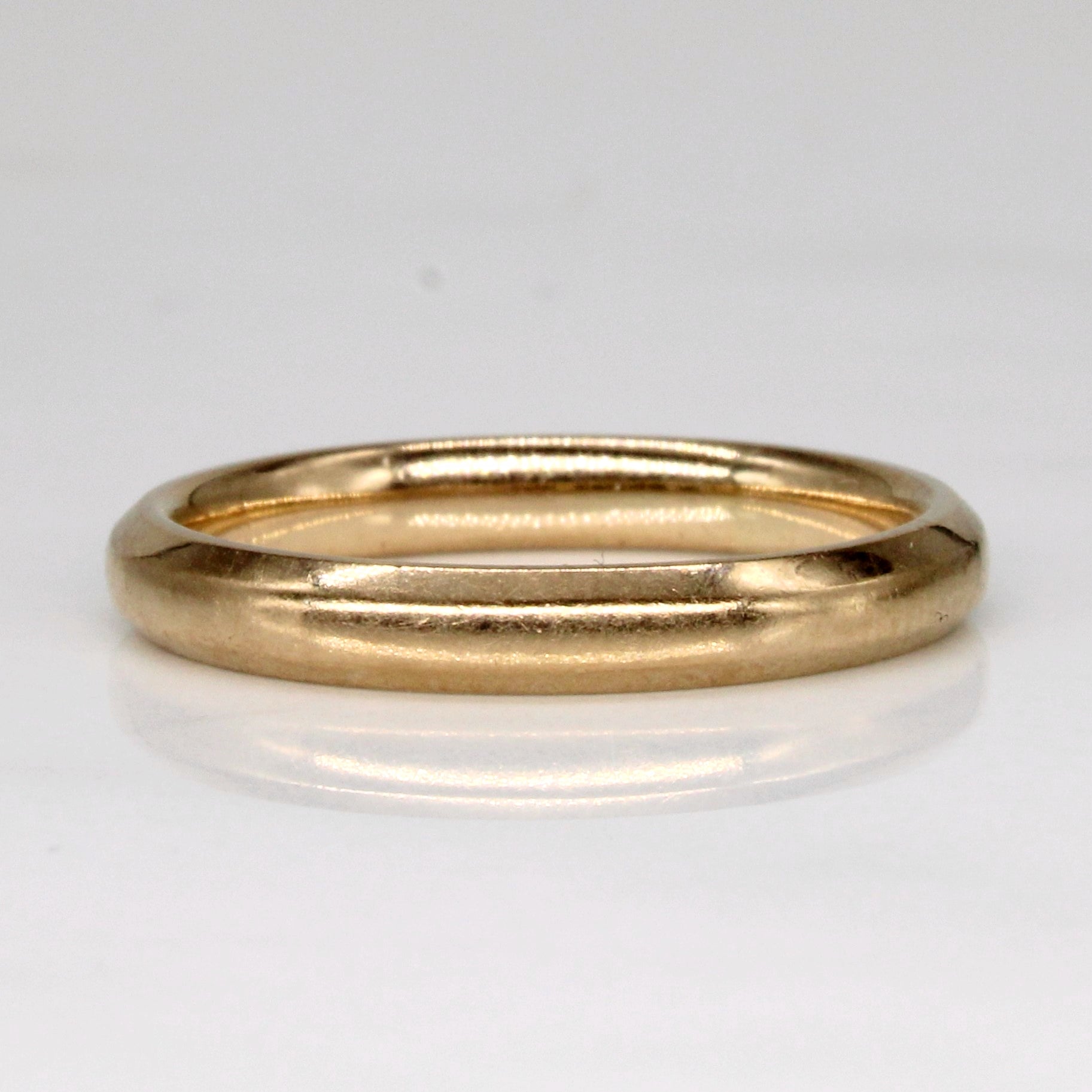1947 WW2 Era Utility Hallmarked Yellow Gold Band | SZ 6 |