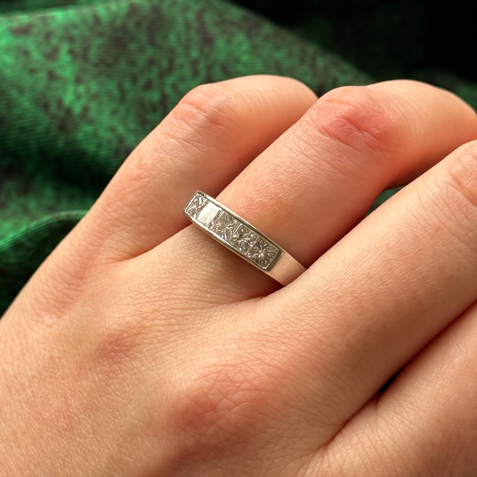 Princess Cut Diamond Band | 1.20ctw | SZ 7.75 |