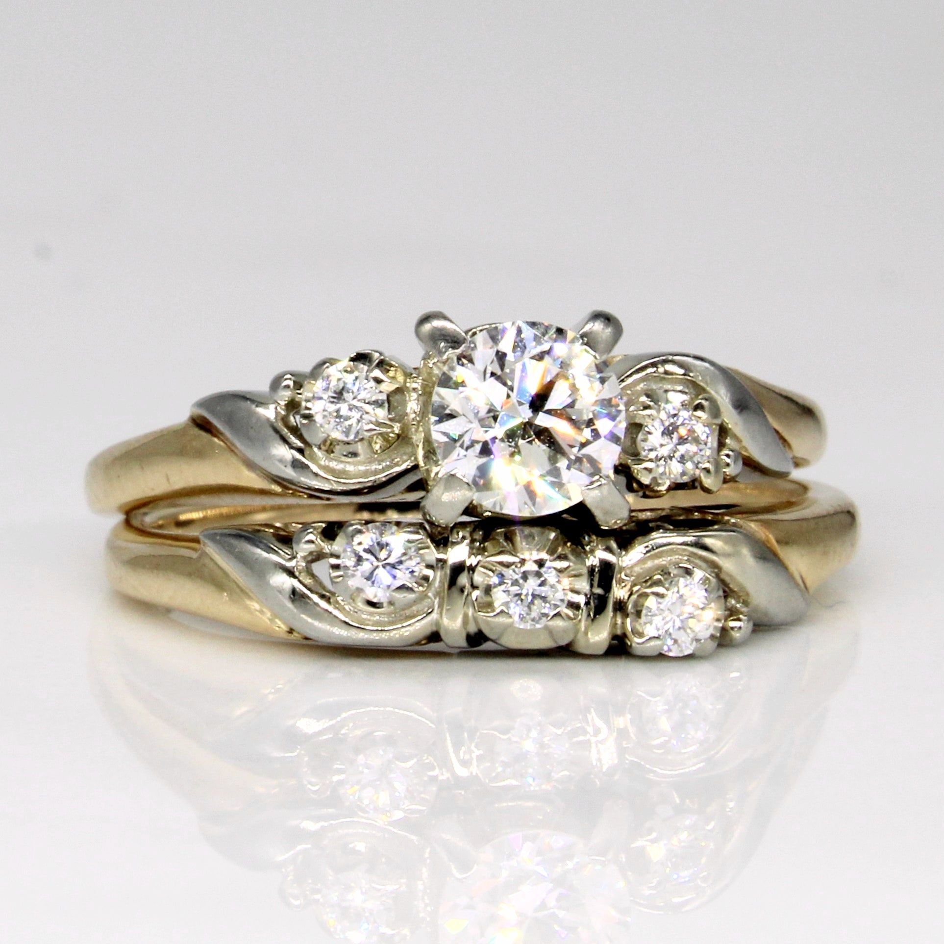 Diamond Wedding Ring Set | 0.55ctw | SZ 7 |