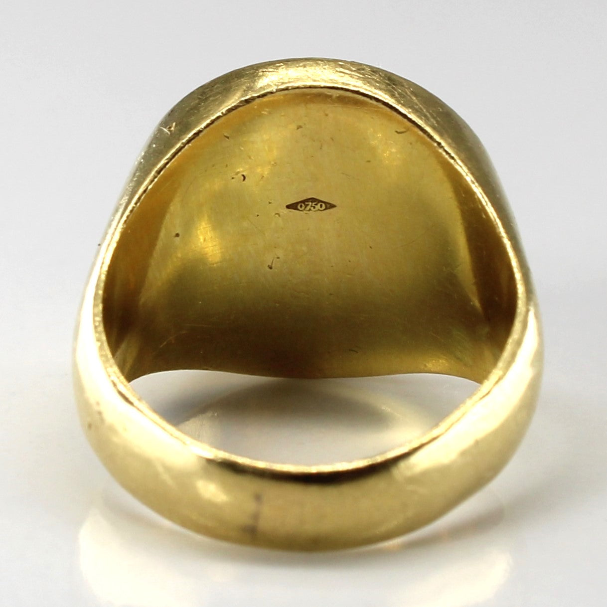 Solid 18k Gold Signet Ring | SZ 5.5 |