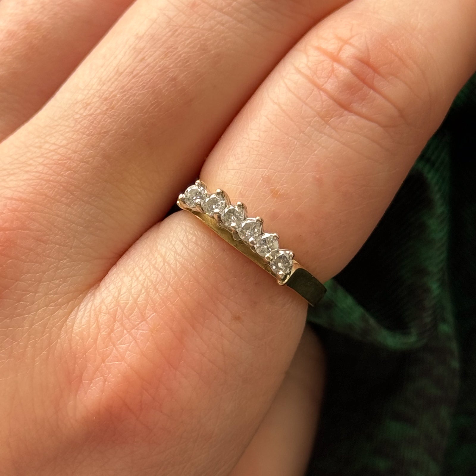 Bague contour en diamant | 0,24 ct | Taille 6,25 |